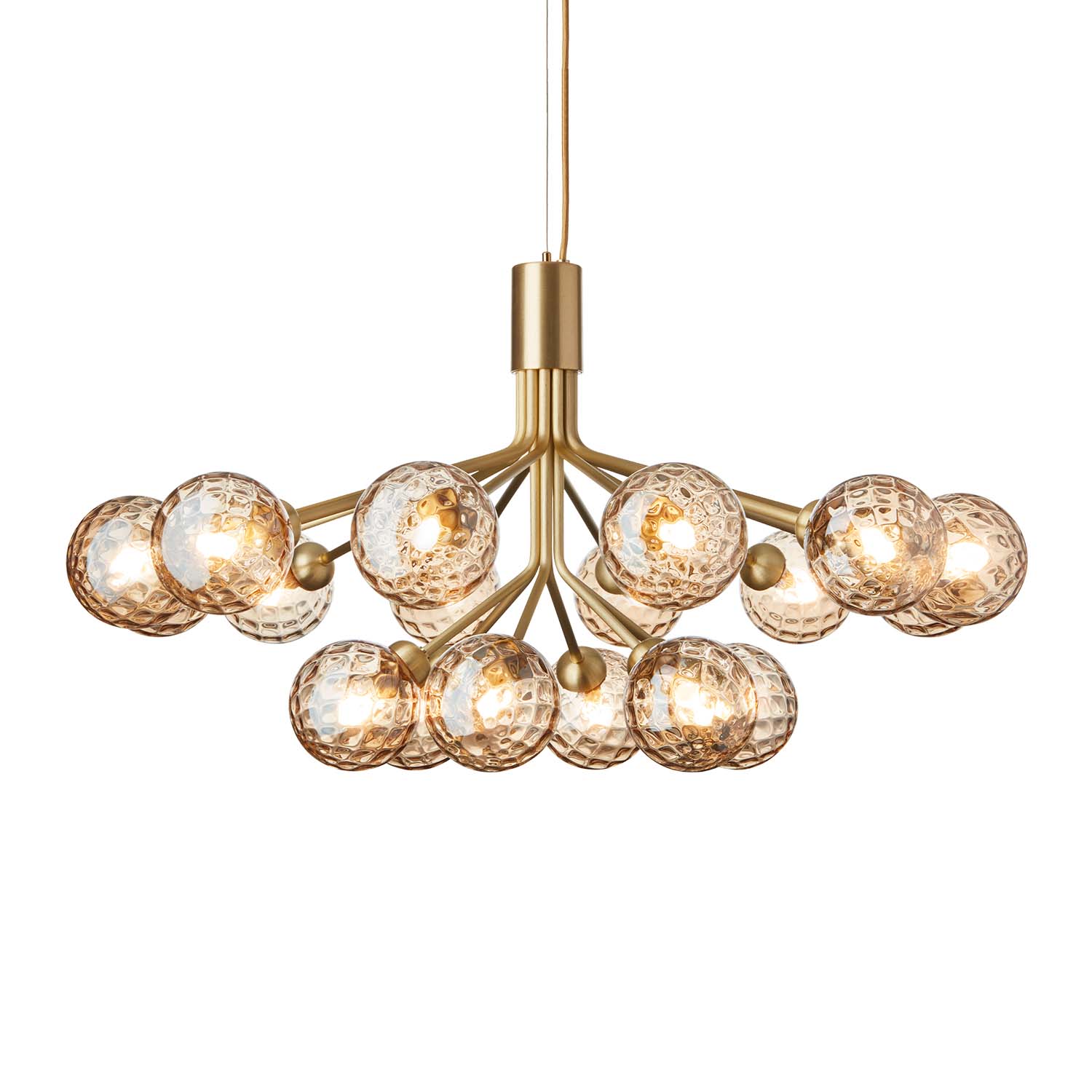 APIALES Optic - черная или золотая люстра с стеклянными шарами