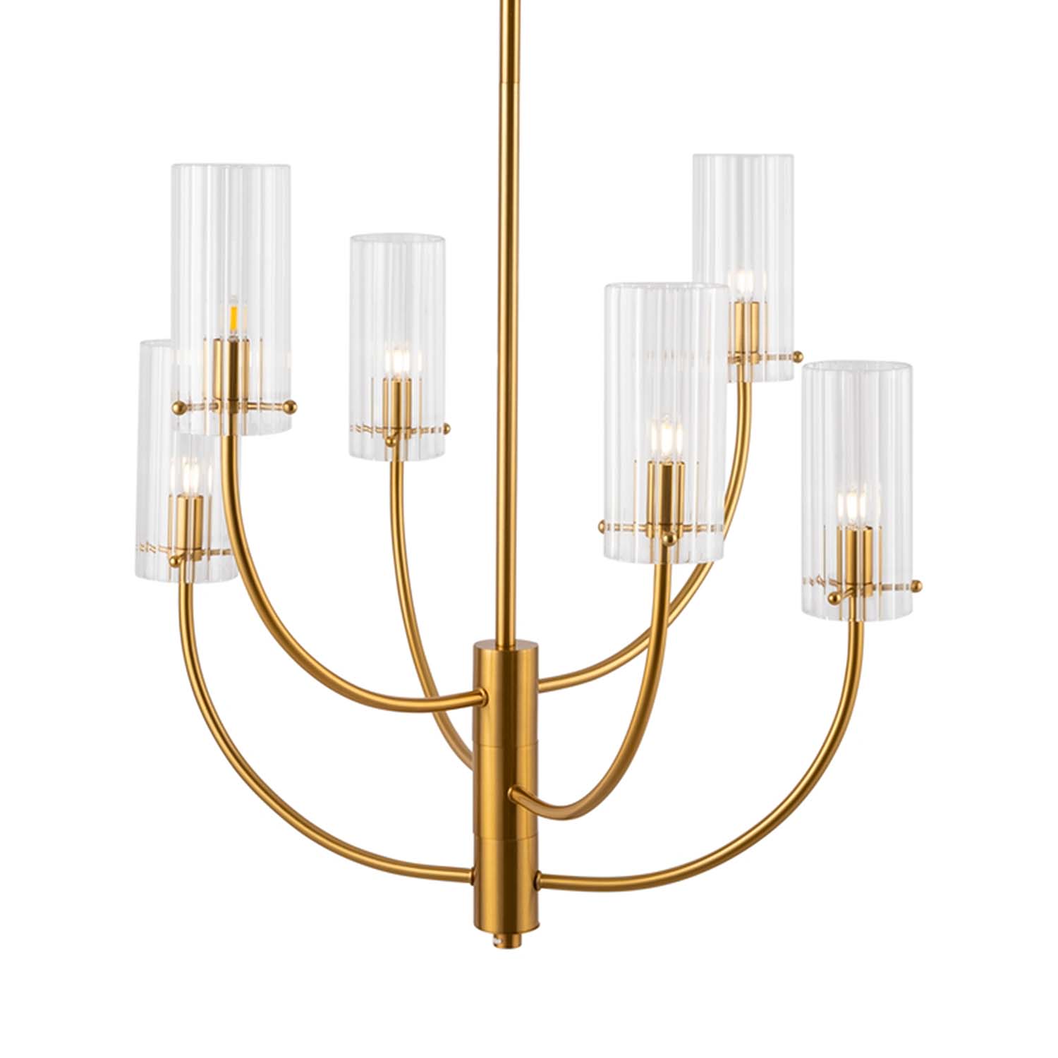 ARCO - Golden tree-shaped chandelier for bedroom