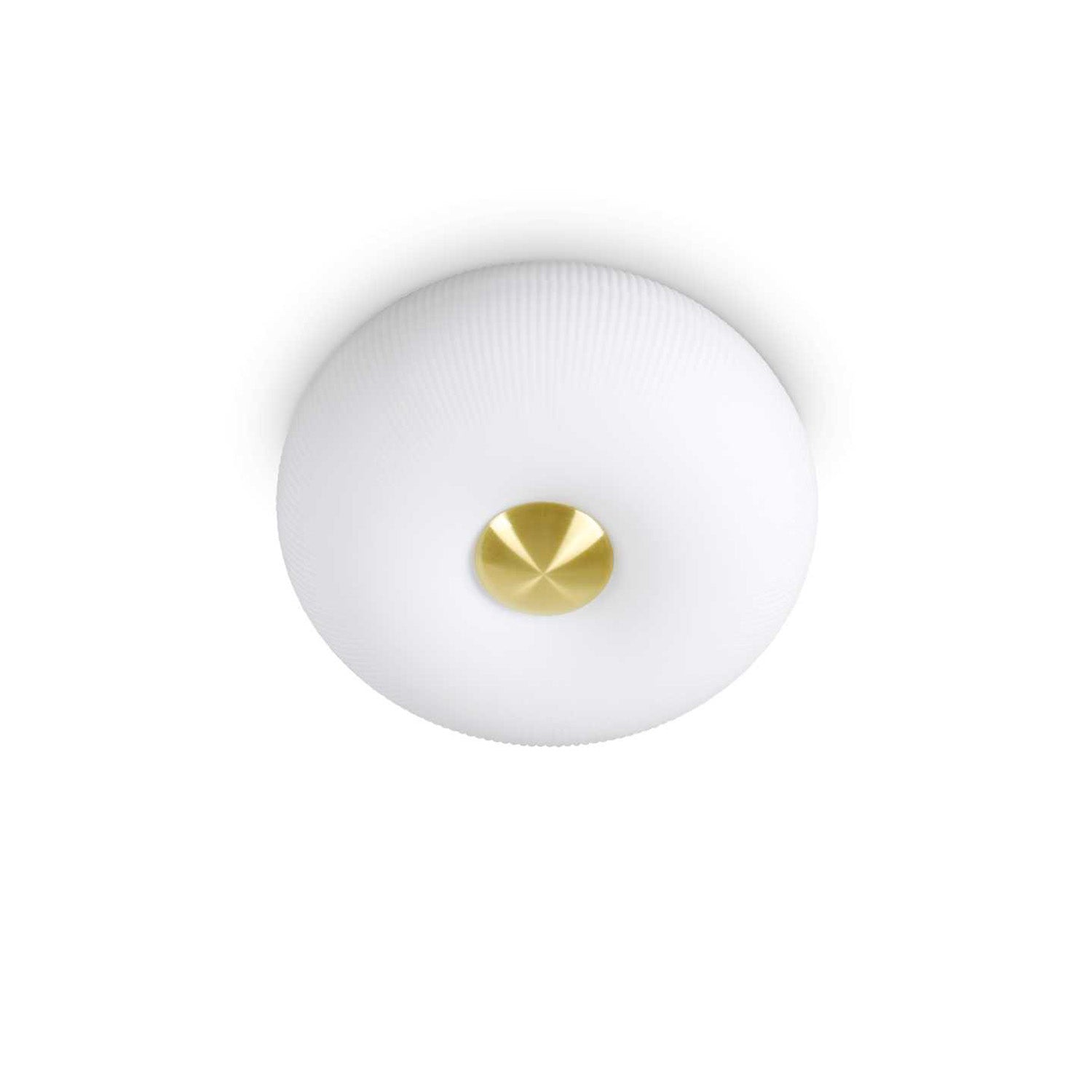 ARIZONA - Plafón dorado y vidrio blanco estilo art déco