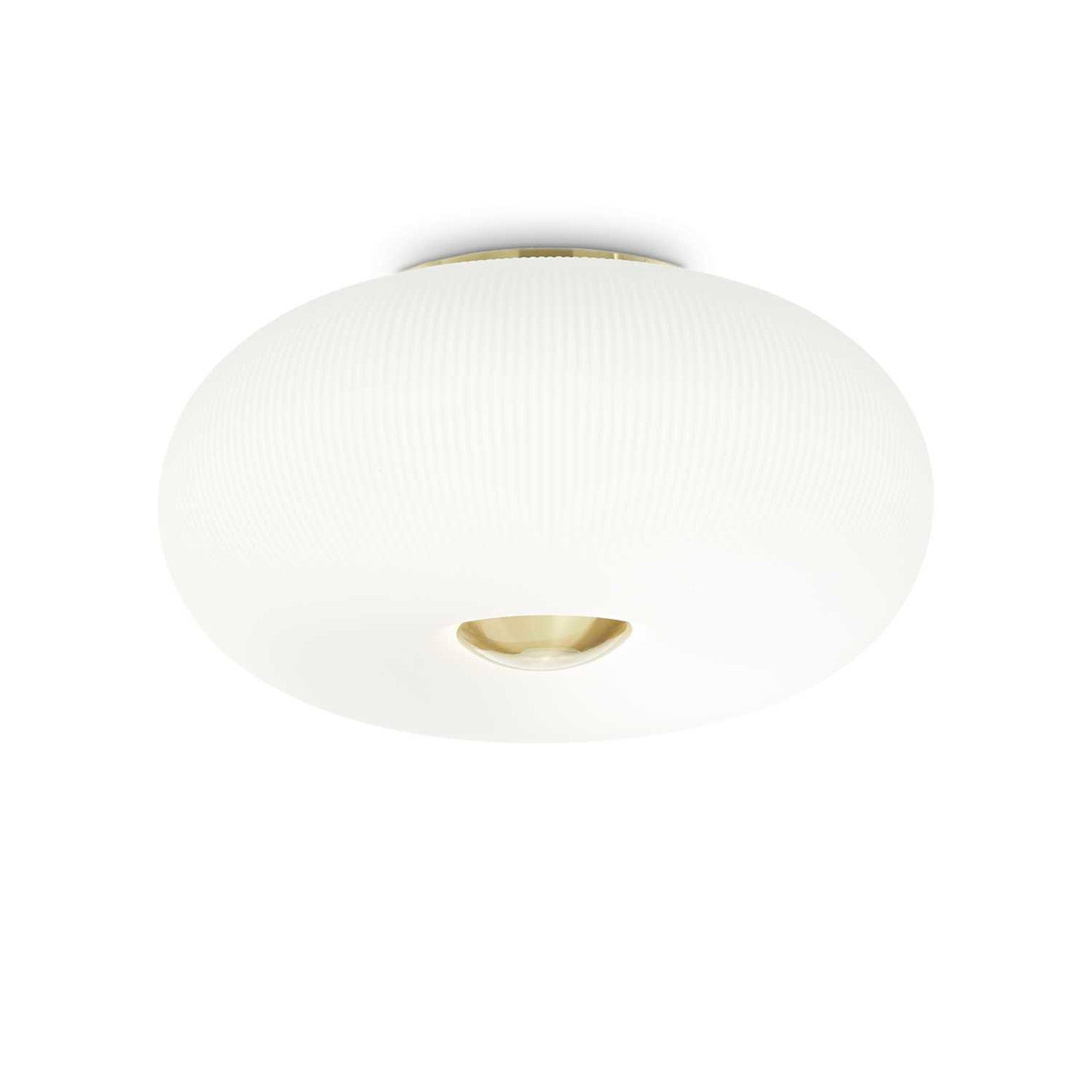 ARIZONA - Golden ceiling light and white glass art deco style