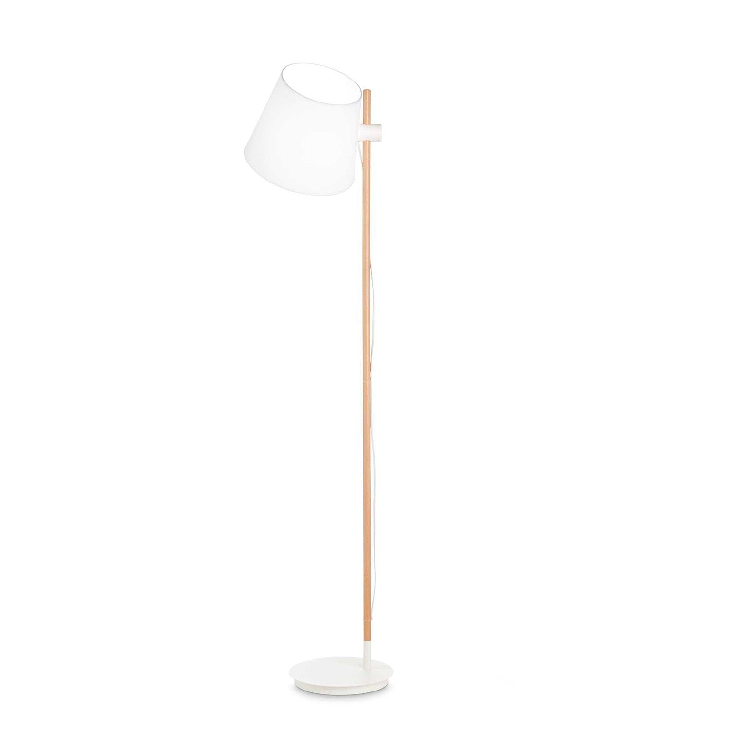 AXEL - Lampadaire en bois scandinave et tissu