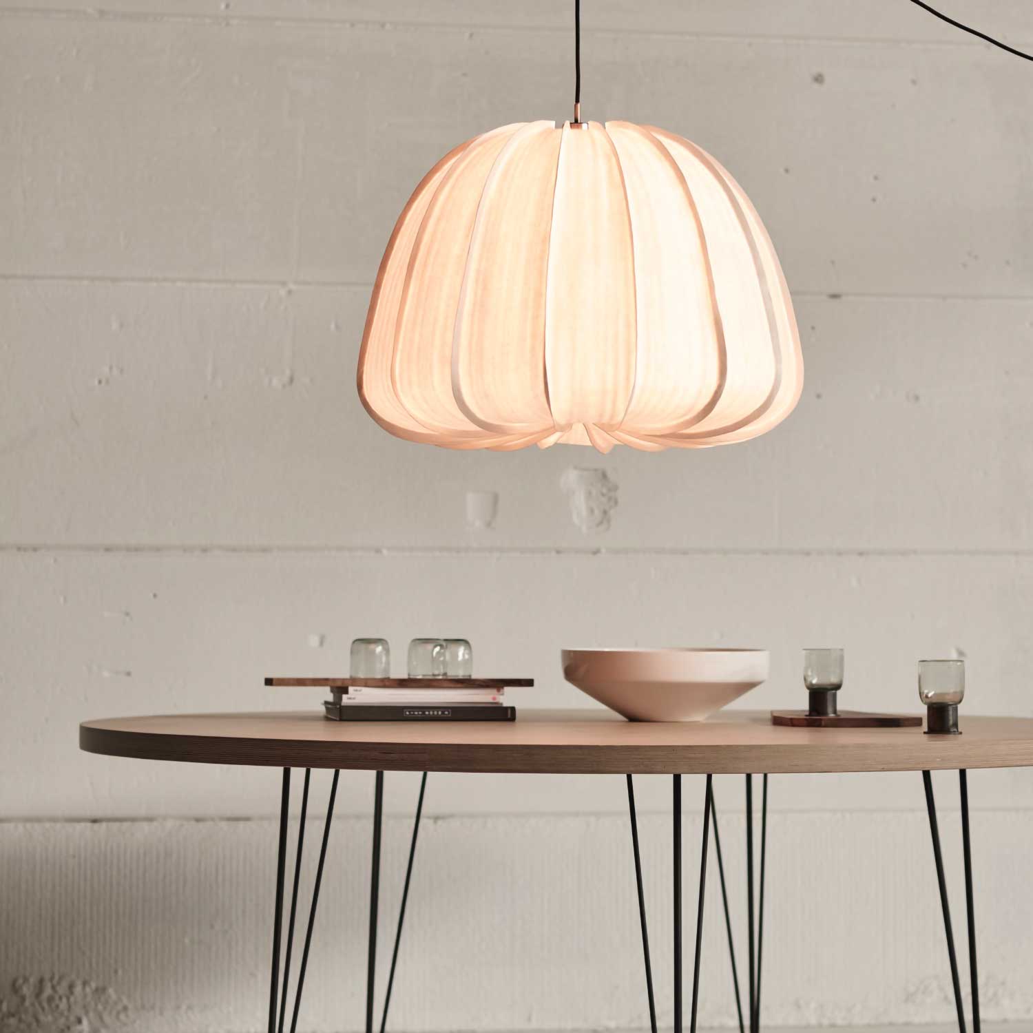 HOZUKI - Physalis paper white pendant light Japandi style