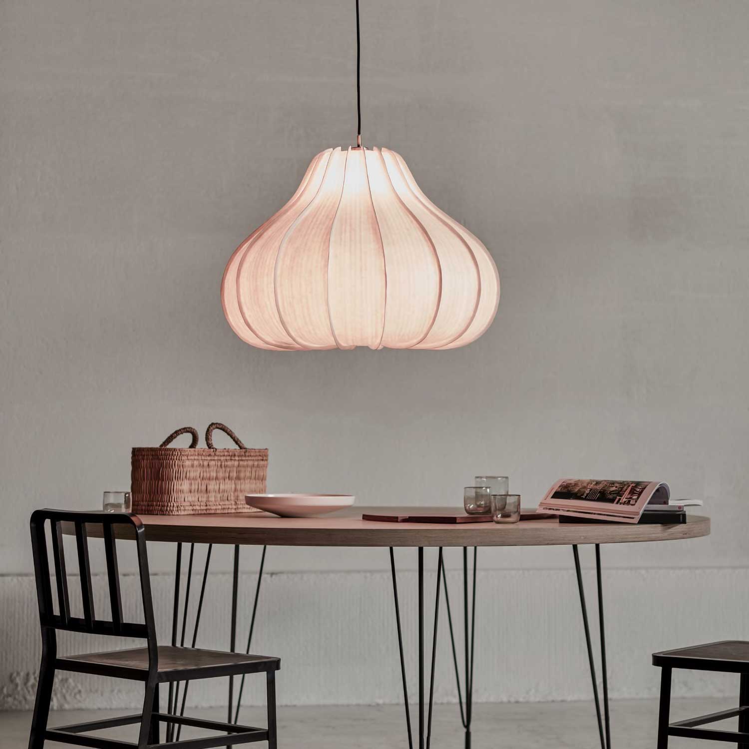 KORO - White paper core pendant Japanese design