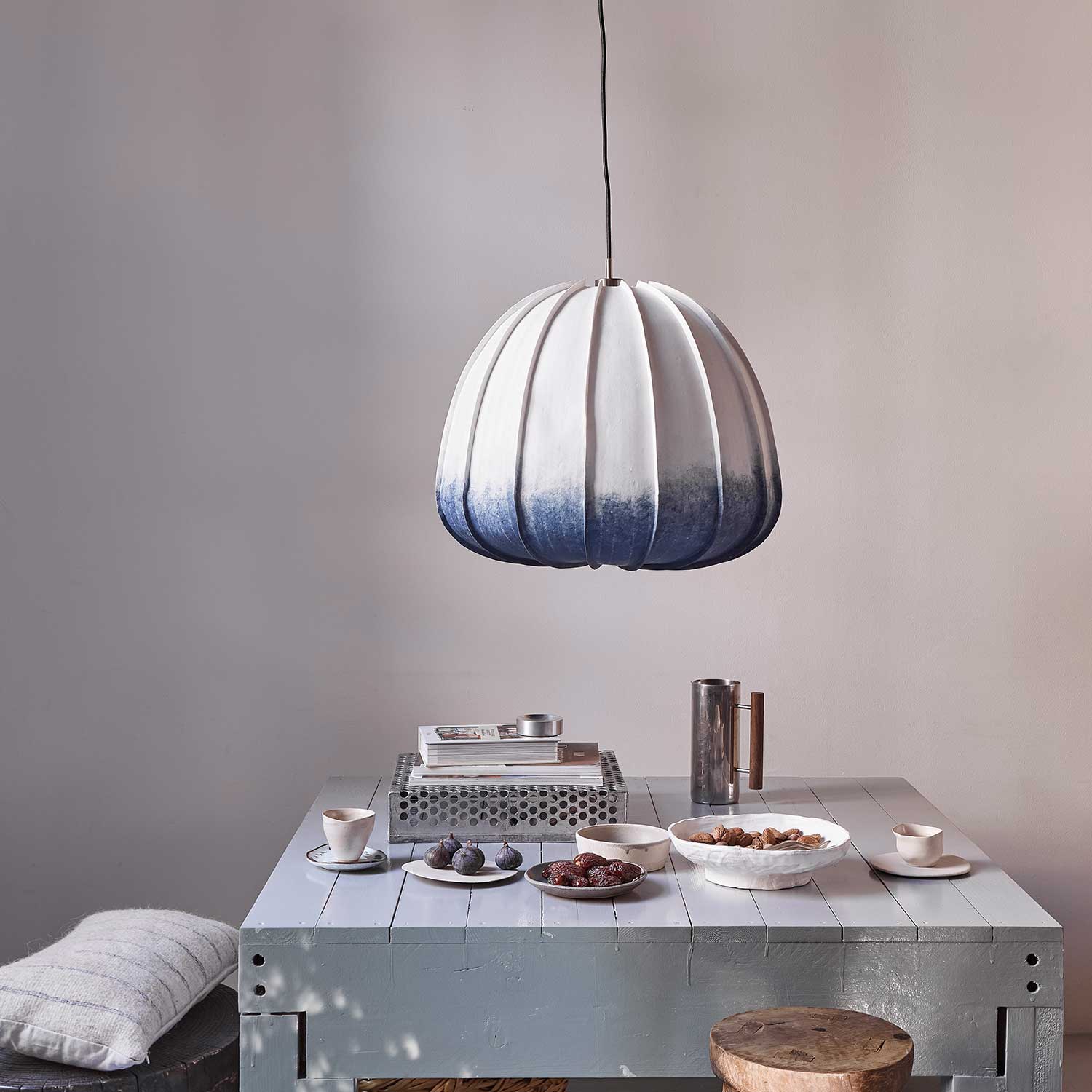 HOZUKI - Physalis paper white pendant light Japandi style