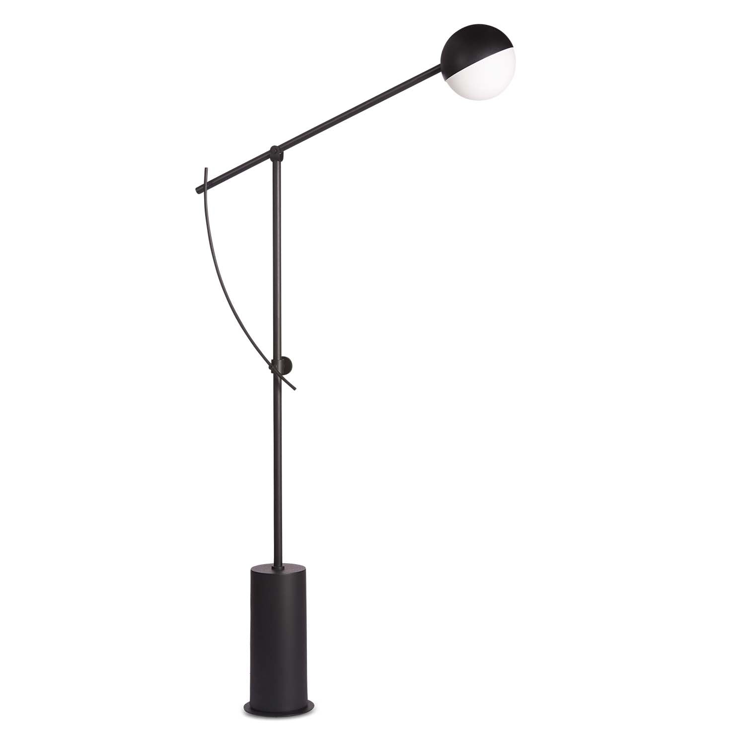 BALANCER - Lámpara de pie negra, para oficina o salón