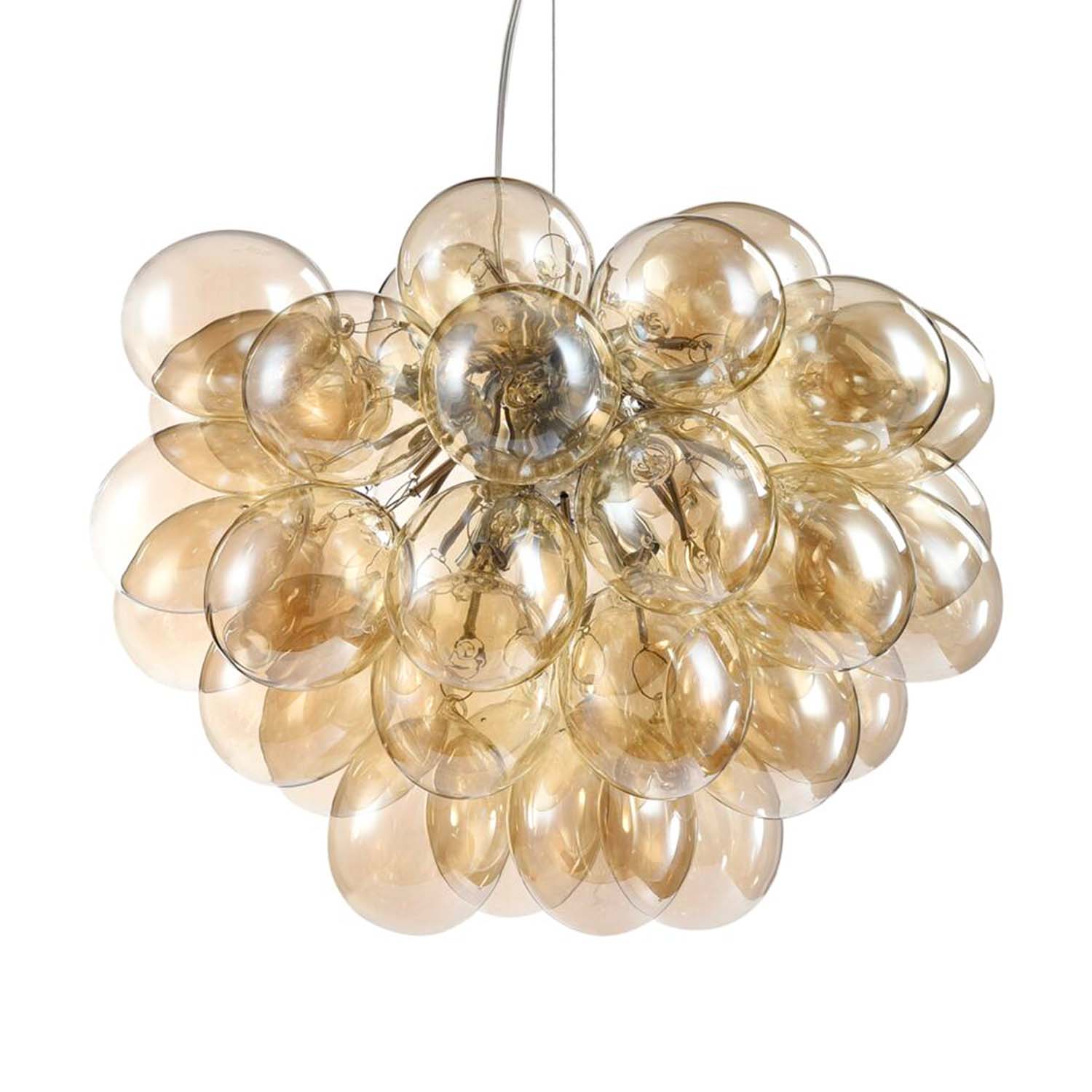 BALBO - Cluster chandelier with glass globes for dining room