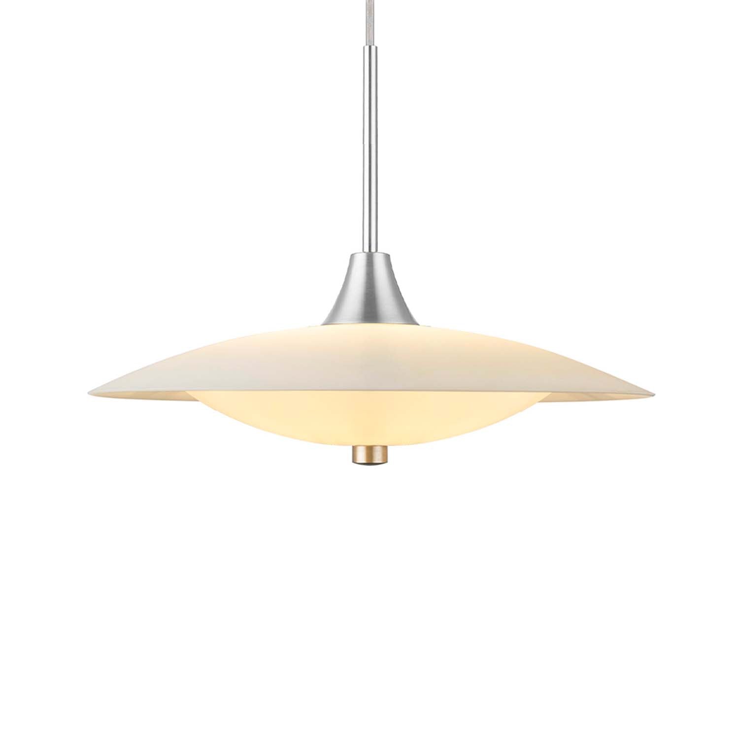 BARONI - Lámpara colgante vintage de diseño en vidrio opaco