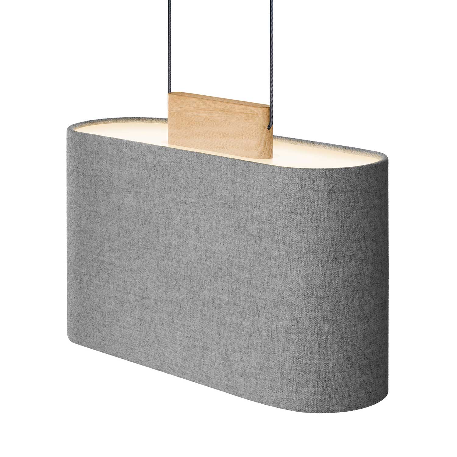 Belmont - Hängelampe aus Stoff für modernes Wohnzimmer