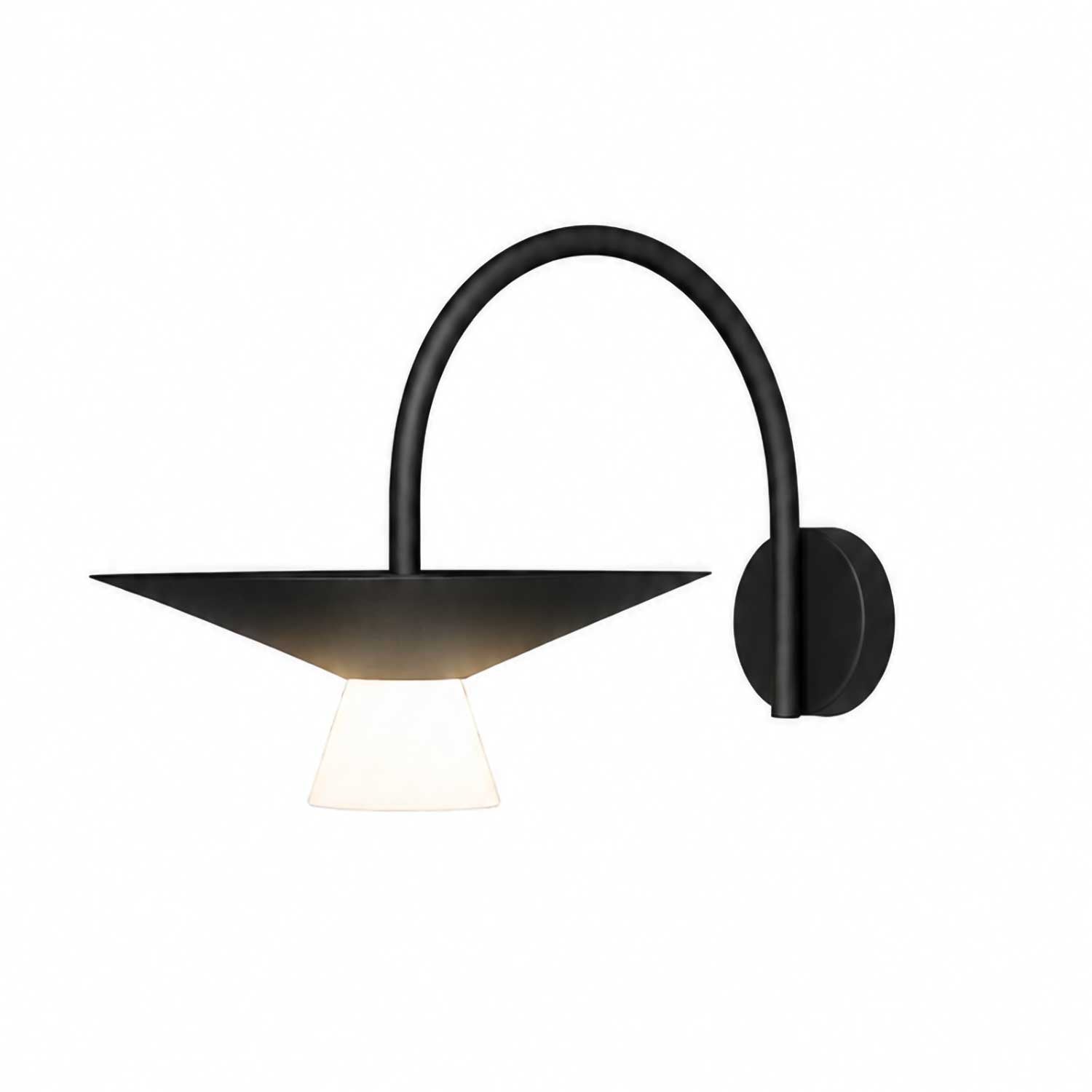 Belt - Applique murale LED design contemporain en acier avec abat-jour modulable