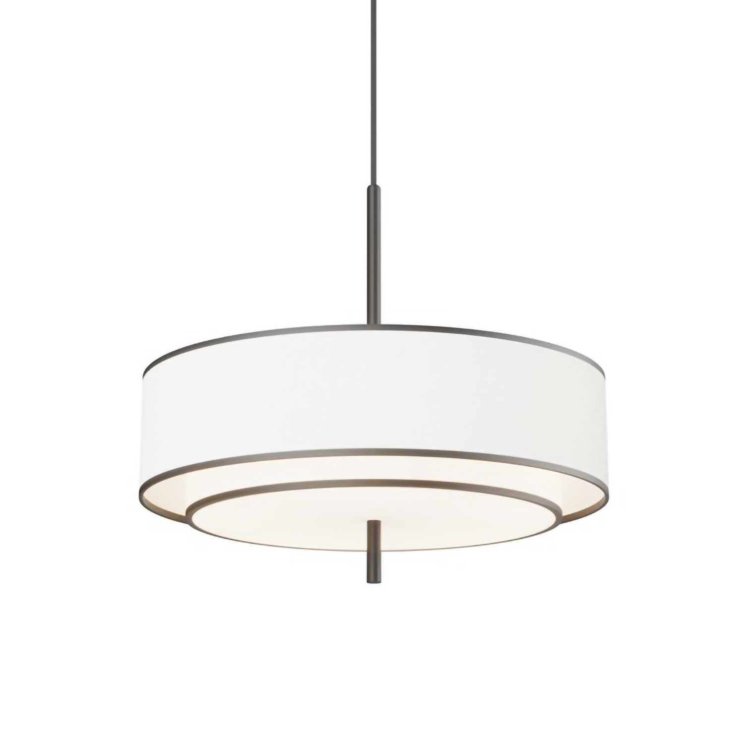 Bergamo - Suspension tissu blanc pour chambre zen