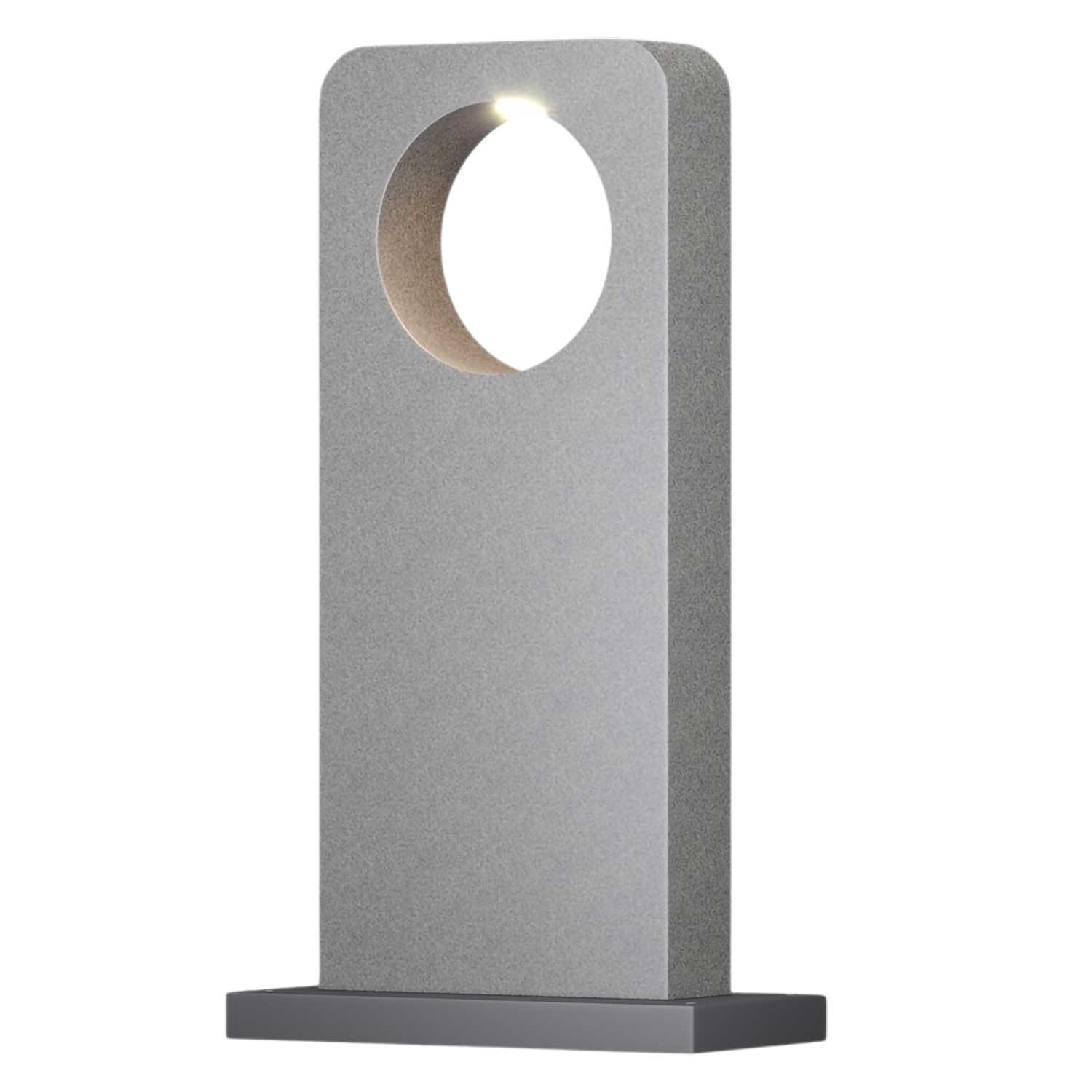 Betone - Balise LED béton pour jardin design industriel