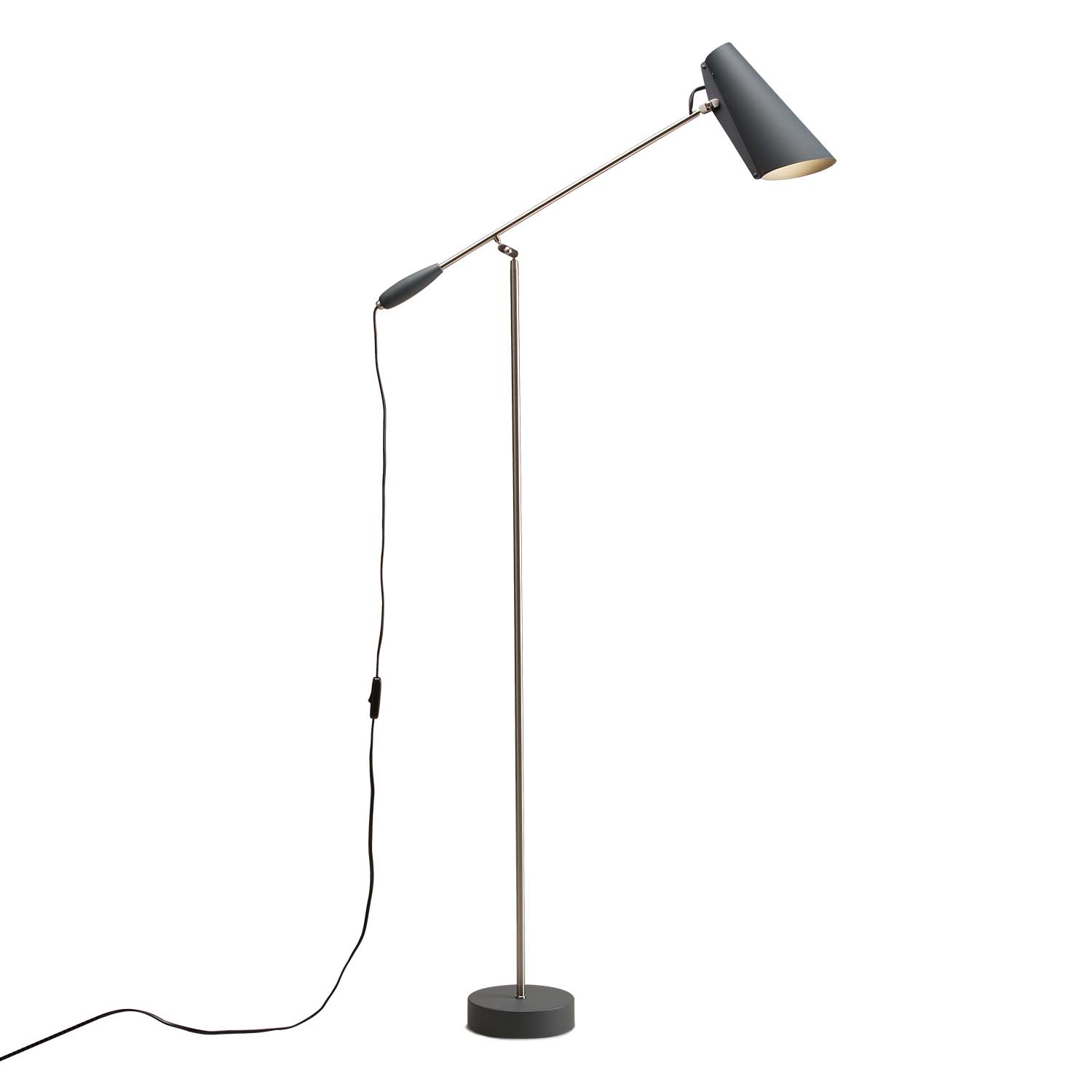 BIRDY - Industrial steel floor lamp for office
