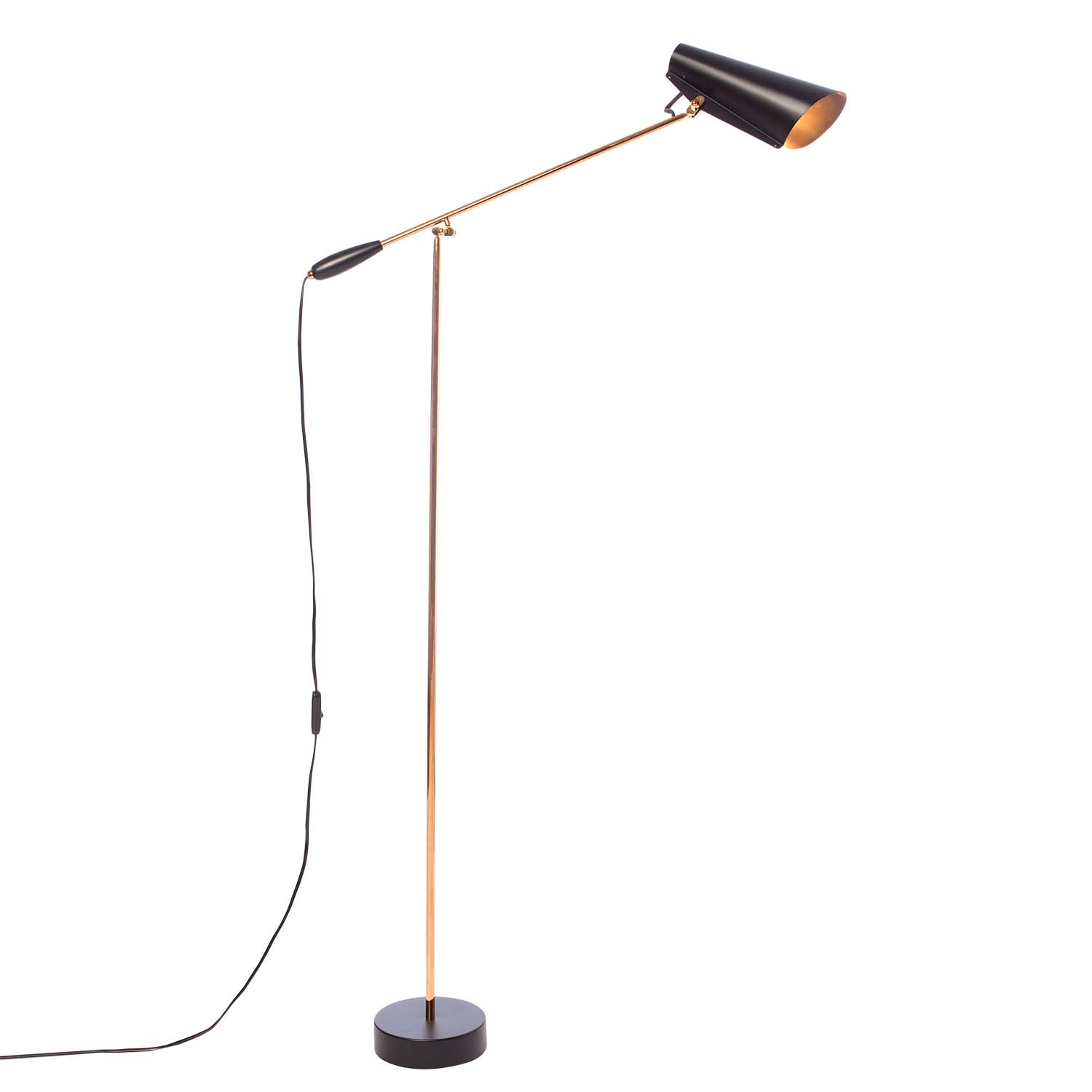 BIRDY - Industrial steel floor lamp for office