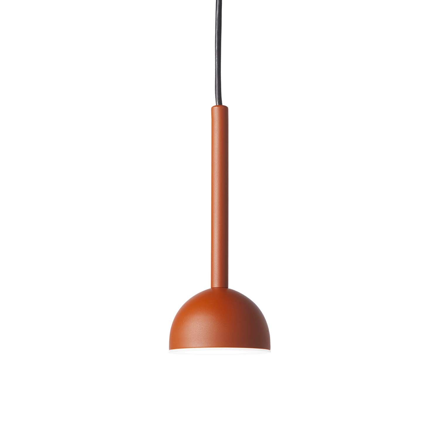 BLUSH - Minimalist terracotta, black and white pendant light