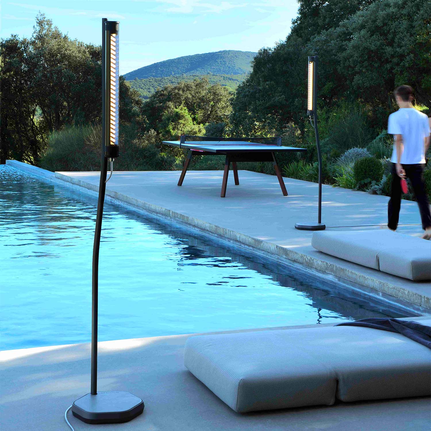 BODOM - Steel tube floor lamp waterproof IP68