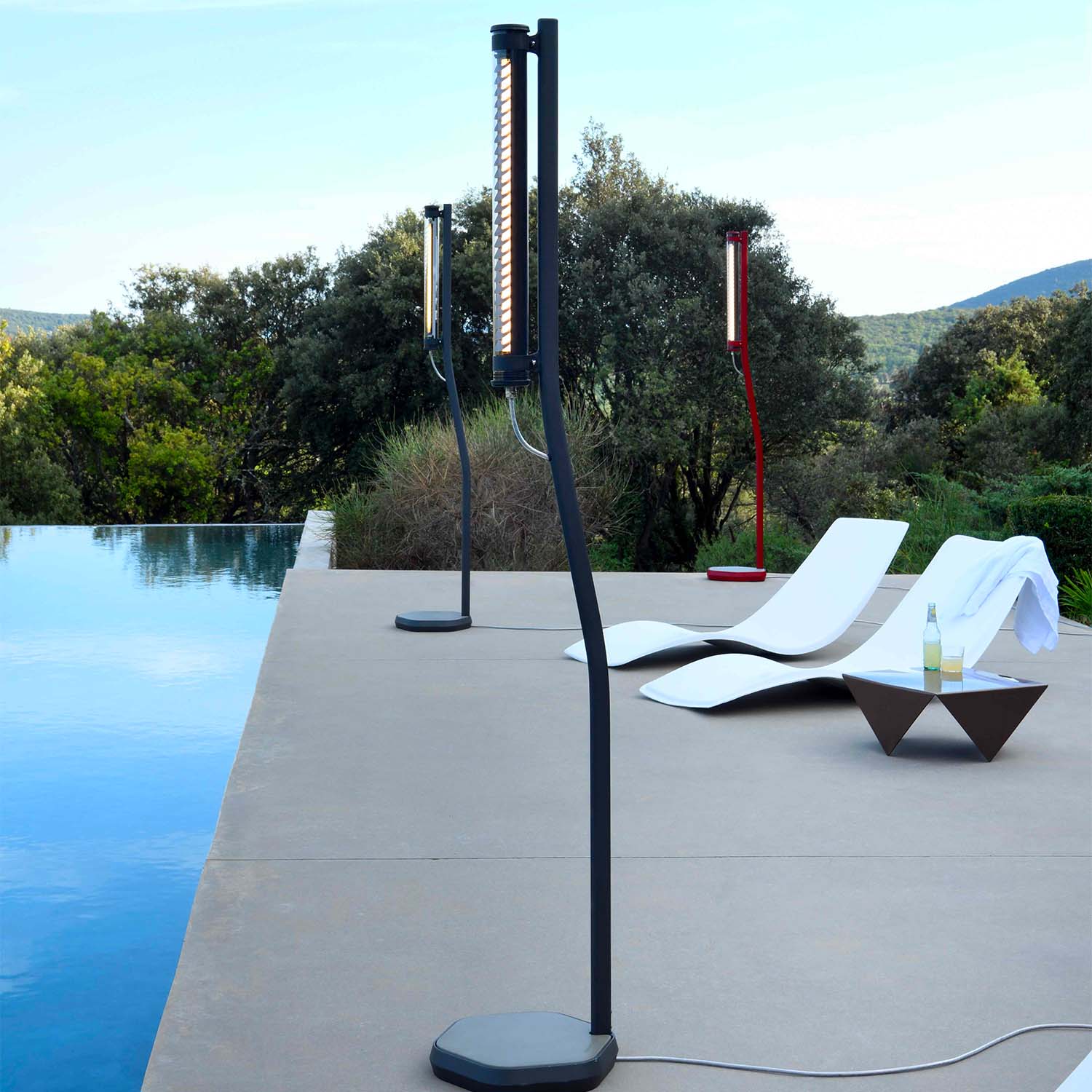 BODOM - Steel tube floor lamp waterproof IP68