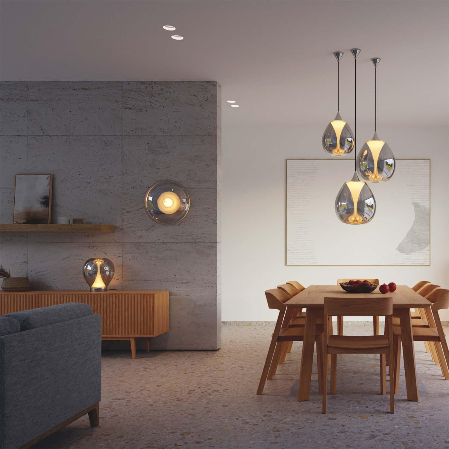 Bond - Applique murale en verre pour intérieur design et luxueux