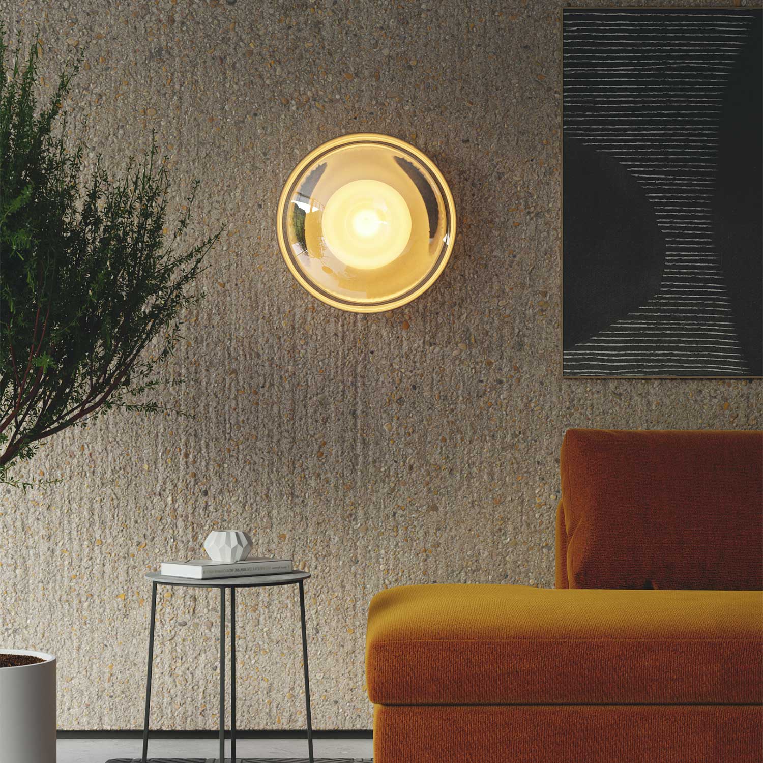 BOND - Aplique de pared de vidrio para interior diseño y lujoso