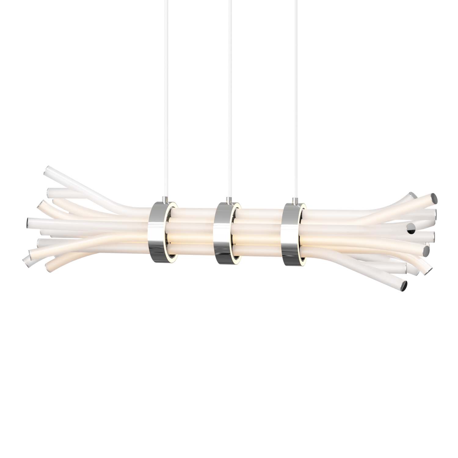 BRANCHY - Luxurious crystal wood bundle pendant light