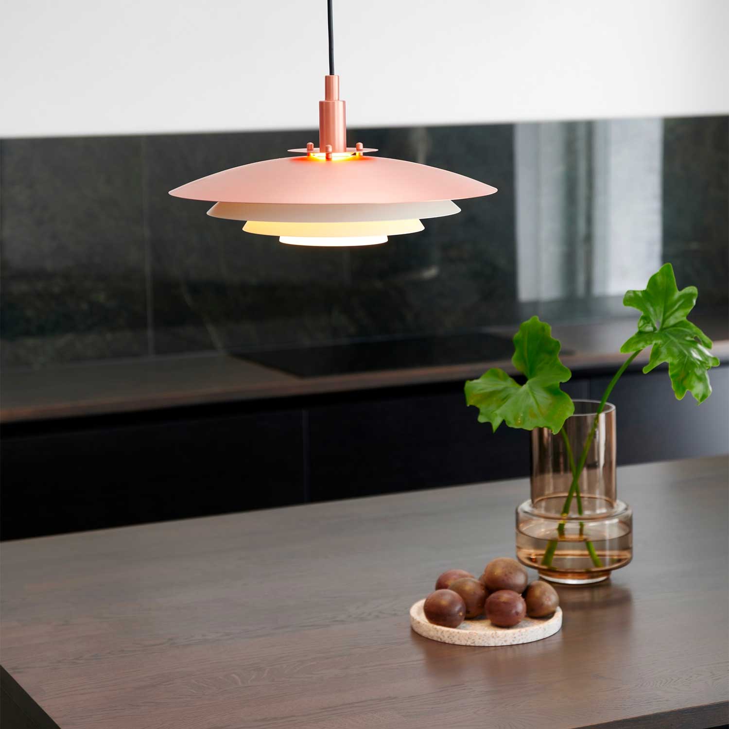 Bretagne - Lámpara colgante vintage de acero para cocina de diseño