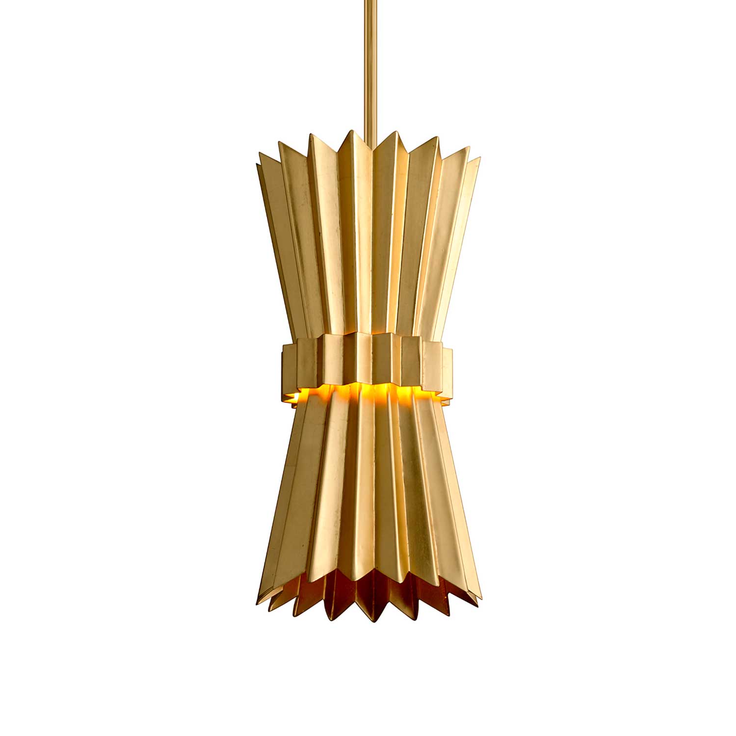 Moxy - Lámpara colgante dorada vintage de metal para cocina