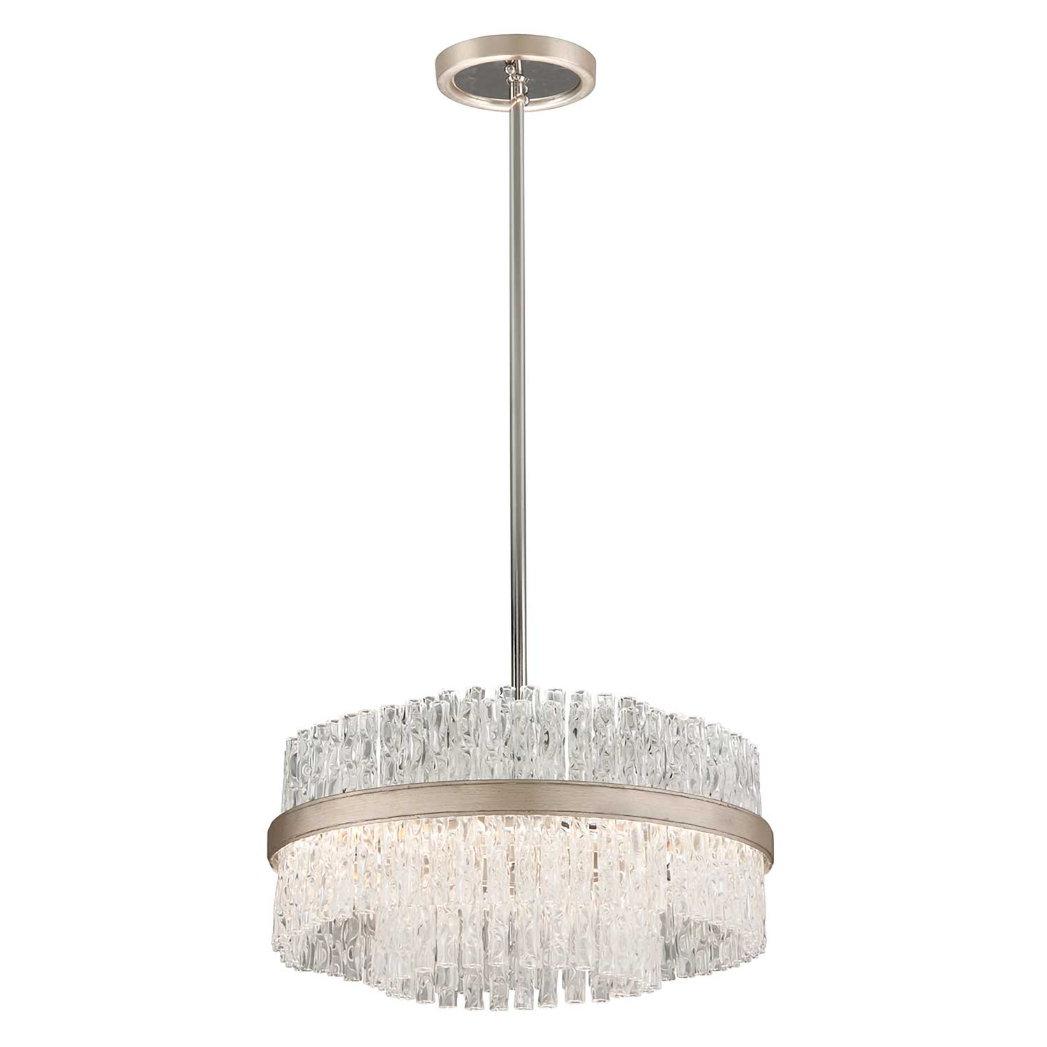 Chime - XXL crystal pendant chandelier with crystal pendants for luxury living room