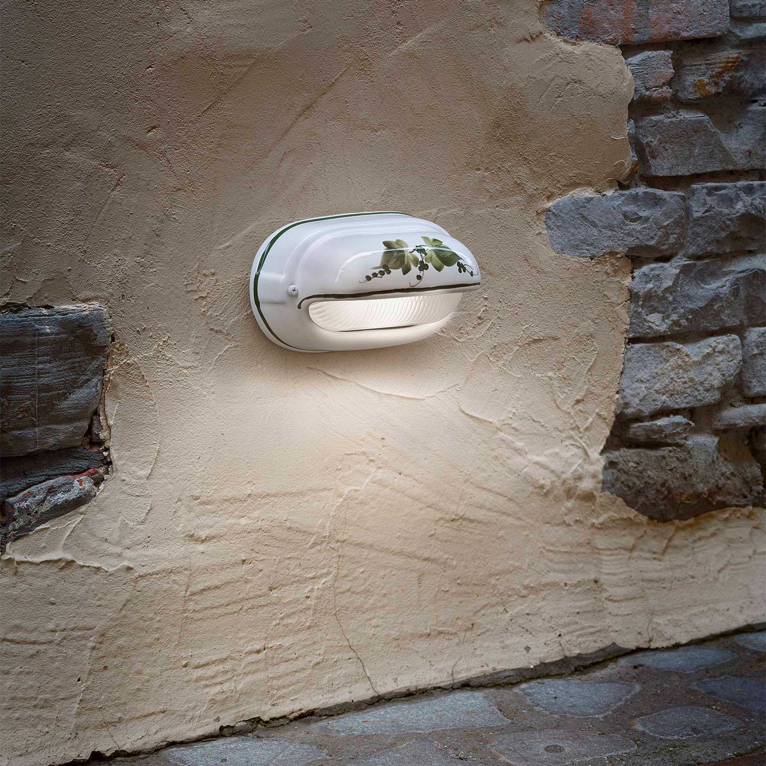 Brindisi - Applique murale vintage d'extérieur en céramique