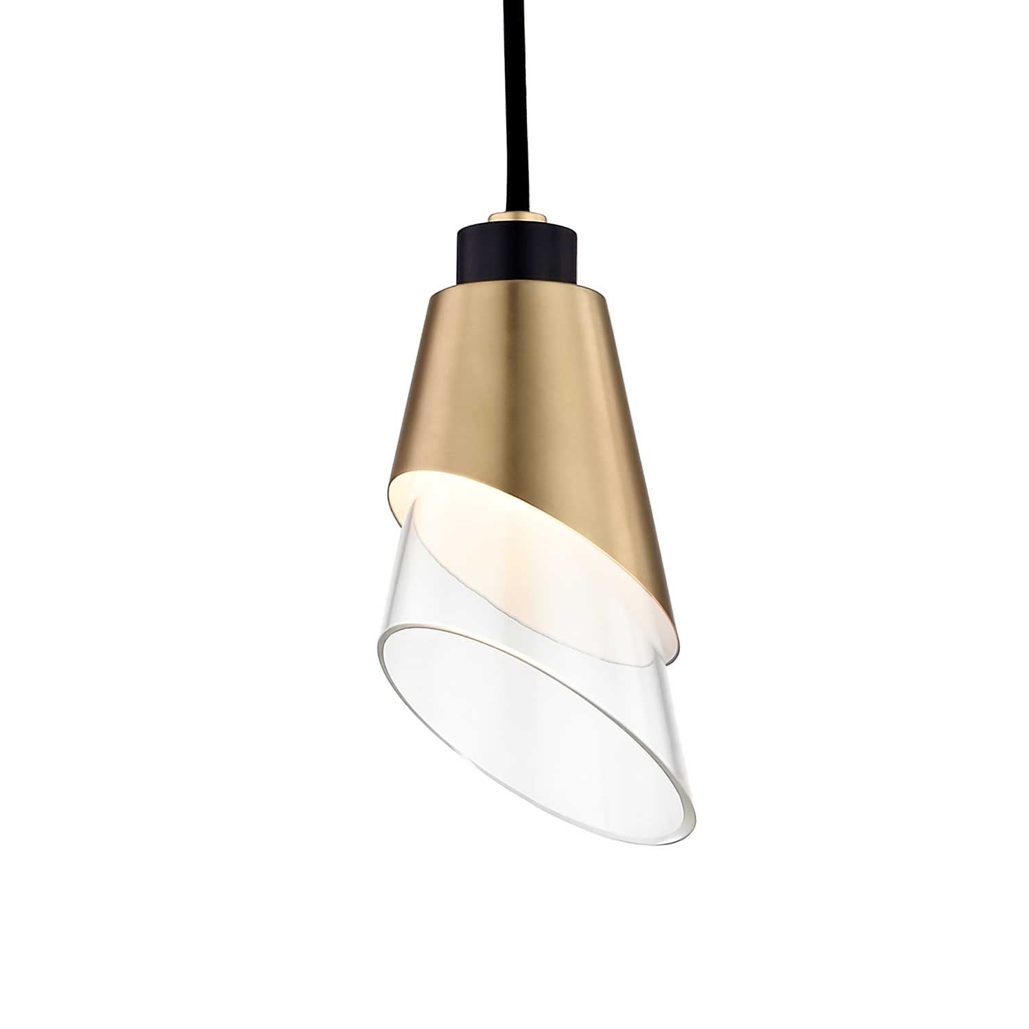 Angie - Vintage design metal or brass pendant light