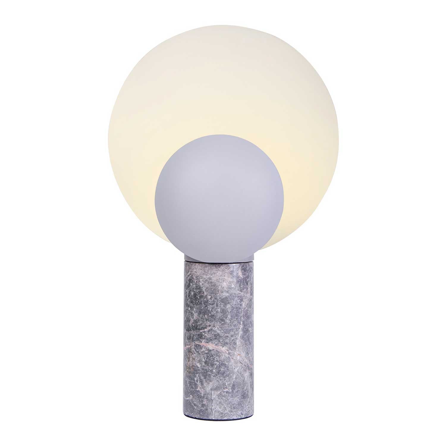 Caché - Lampe de table design en marbre design contemporain