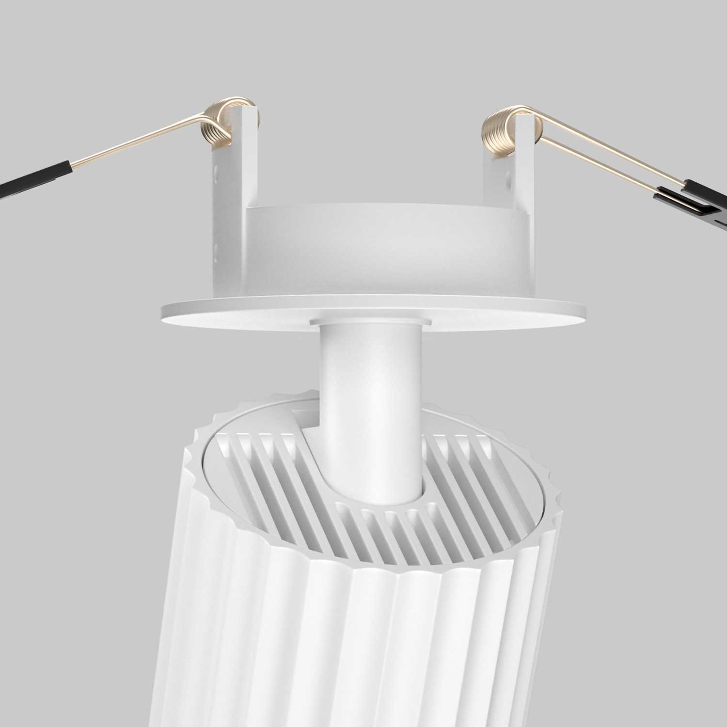 Calipso - Semi-recessed adjustable spotlight ceiling light