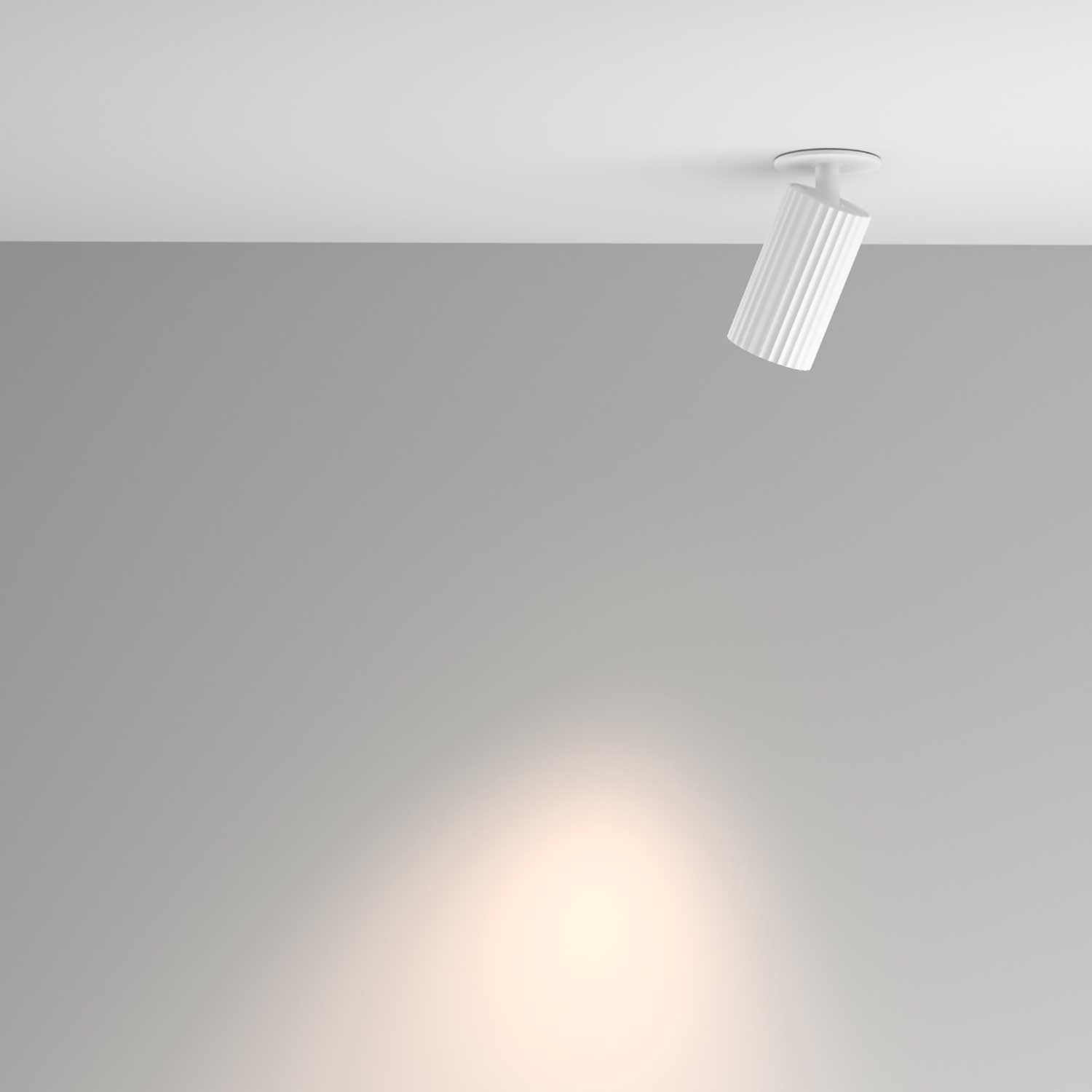 Calipso - Semi-recessed adjustable spotlight ceiling light