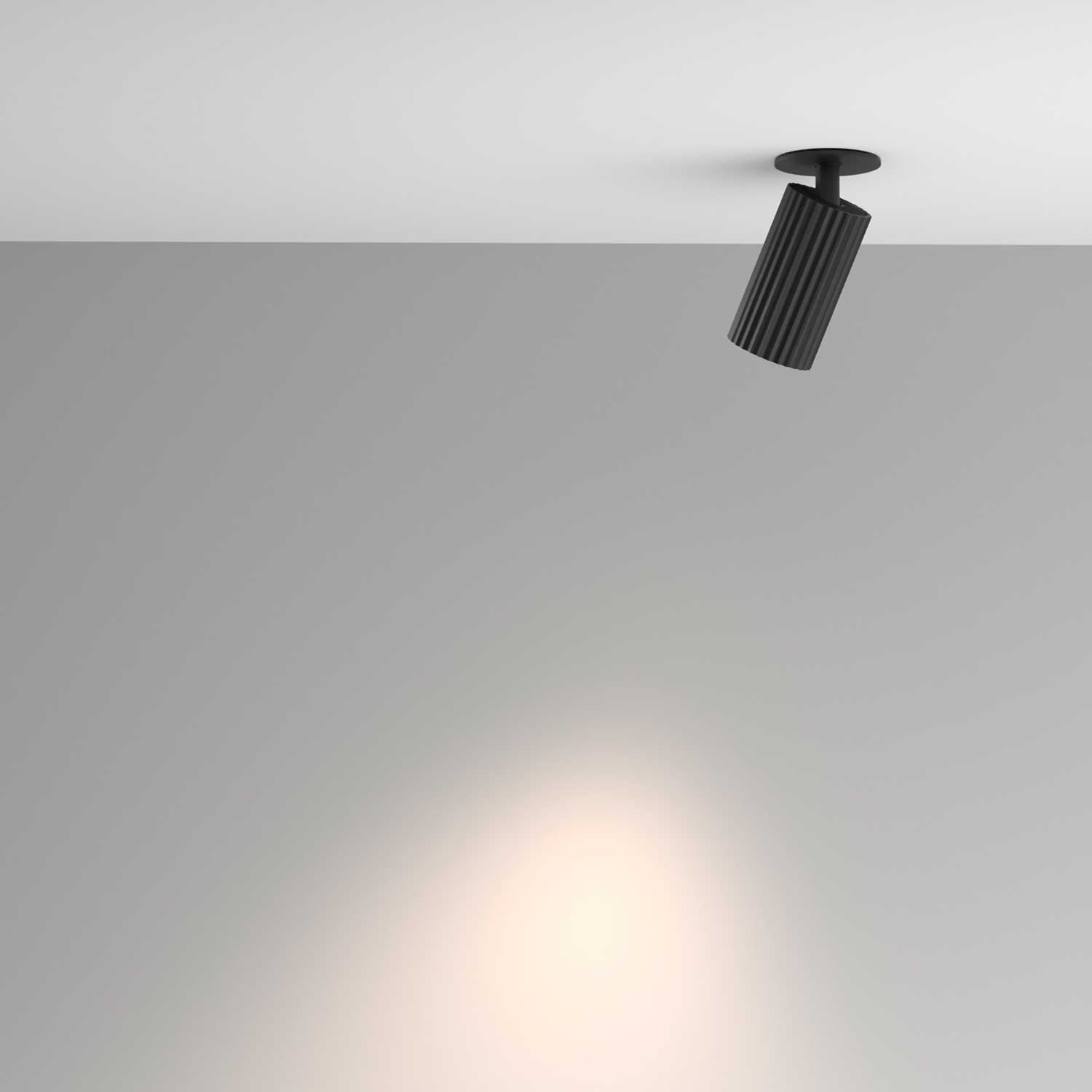 Calipso - Semi-recessed adjustable spotlight ceiling light