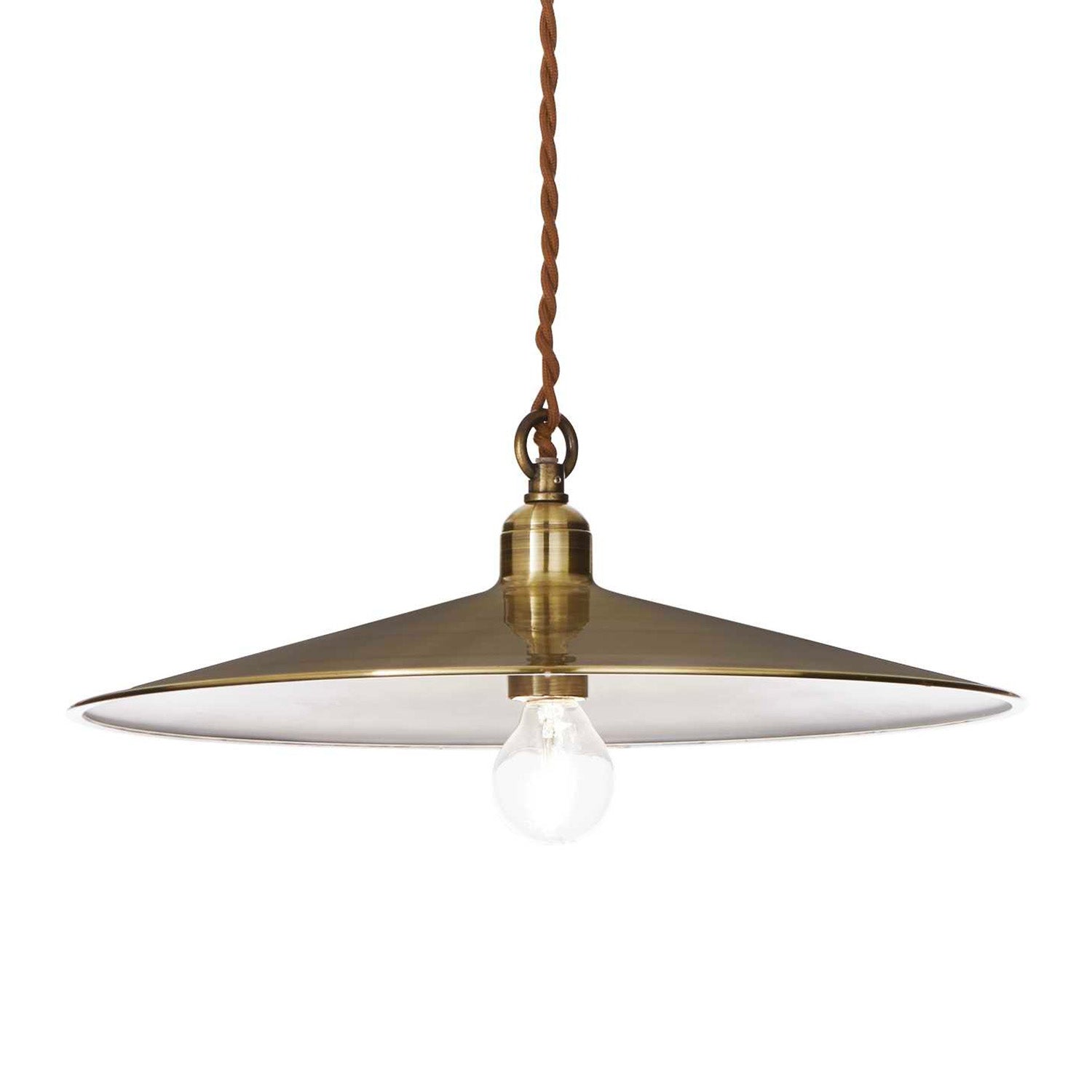 CANTINA - Vintage brass or copper pendant light