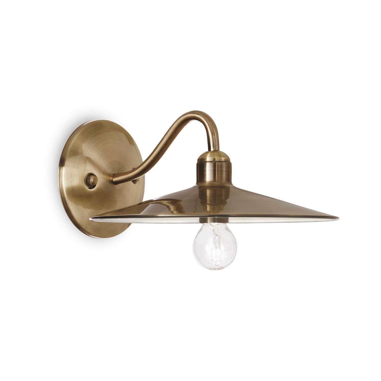 CANTINA - Vintage brass or copper wall sconce
