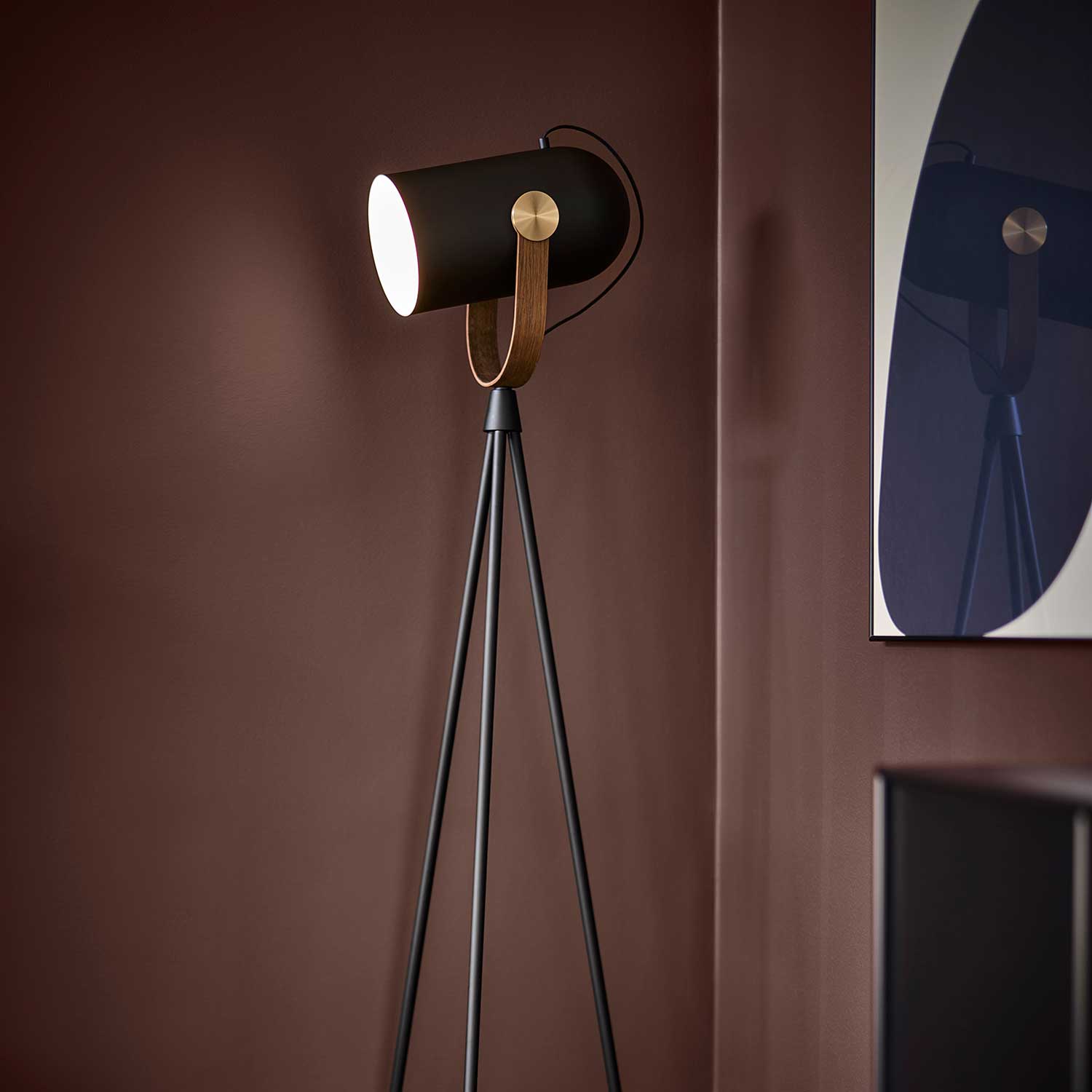 CARRONADE – Vintage-Projektor-Stehlampe, Wohnzimmer oder Schlafzimmer für Erwachsene