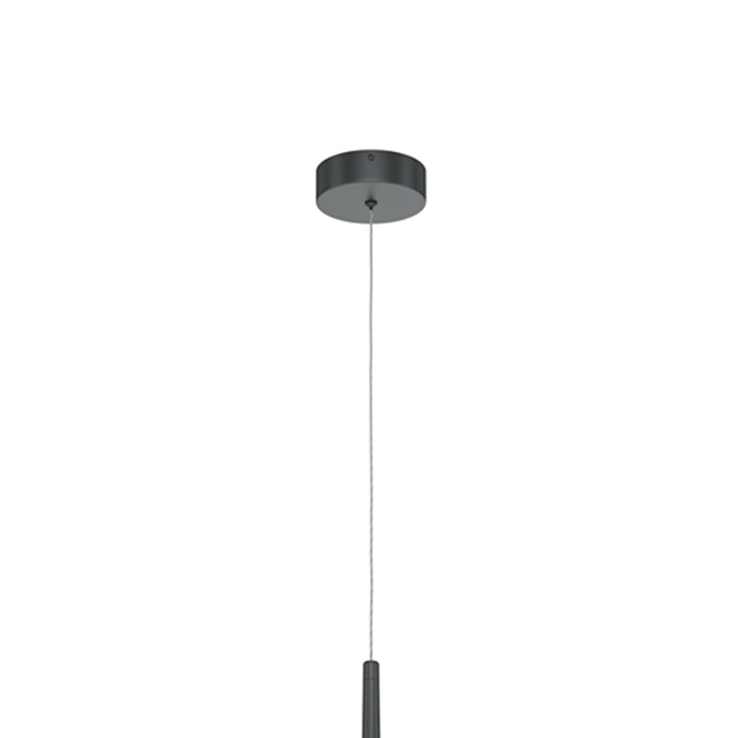 CASCADE - Black conical pendant light for entrance hall or staircase descent