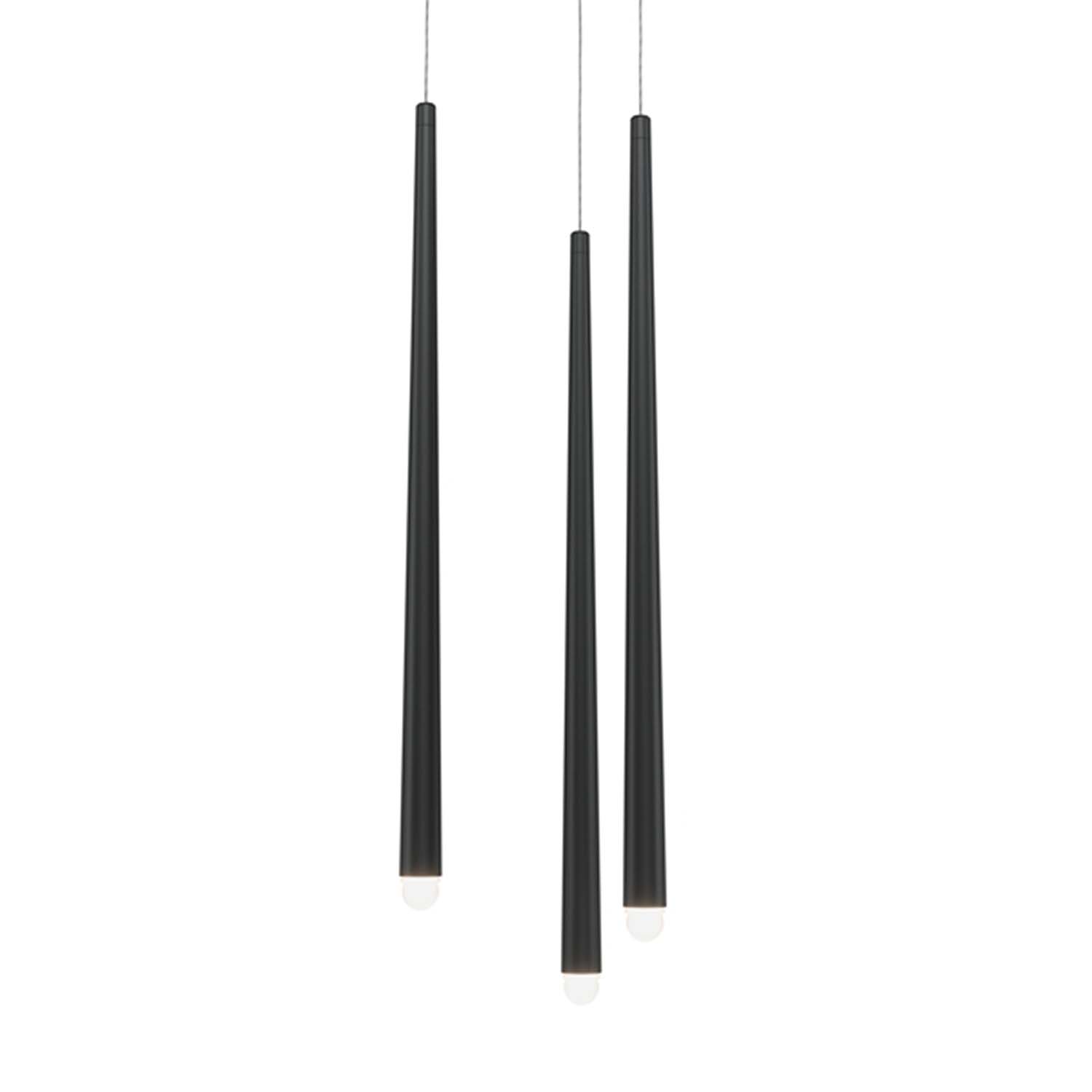 CASCADE - Triple long chandelier for entrance hall or staircase descent