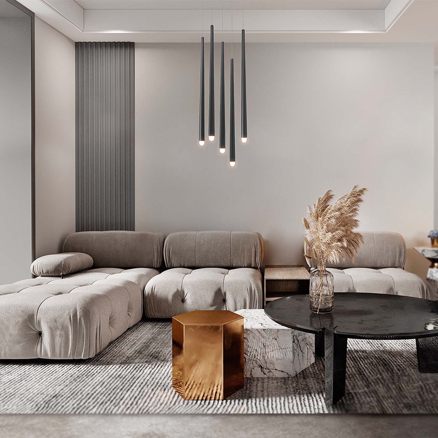 CASCADE - Suspension composed for high ceiling