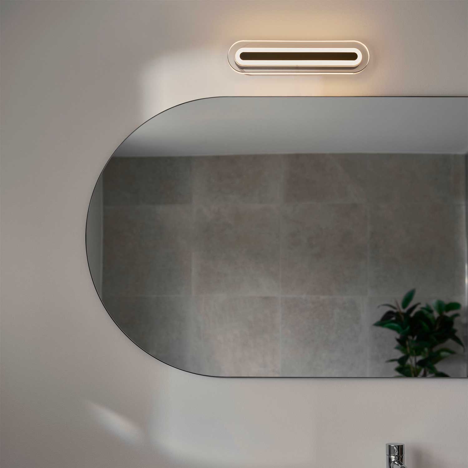 Cavara - Applique murale LED de salle de bain en verre art déco