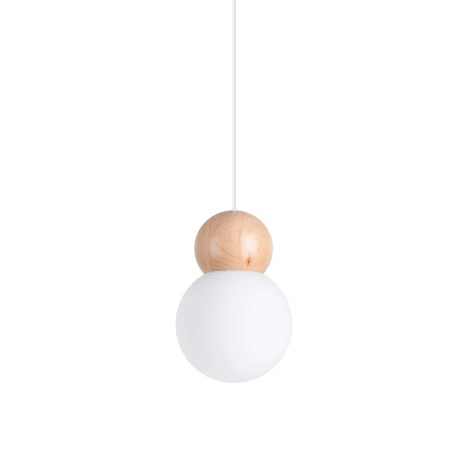 Ceti - Suspension boule en bois design scandinave