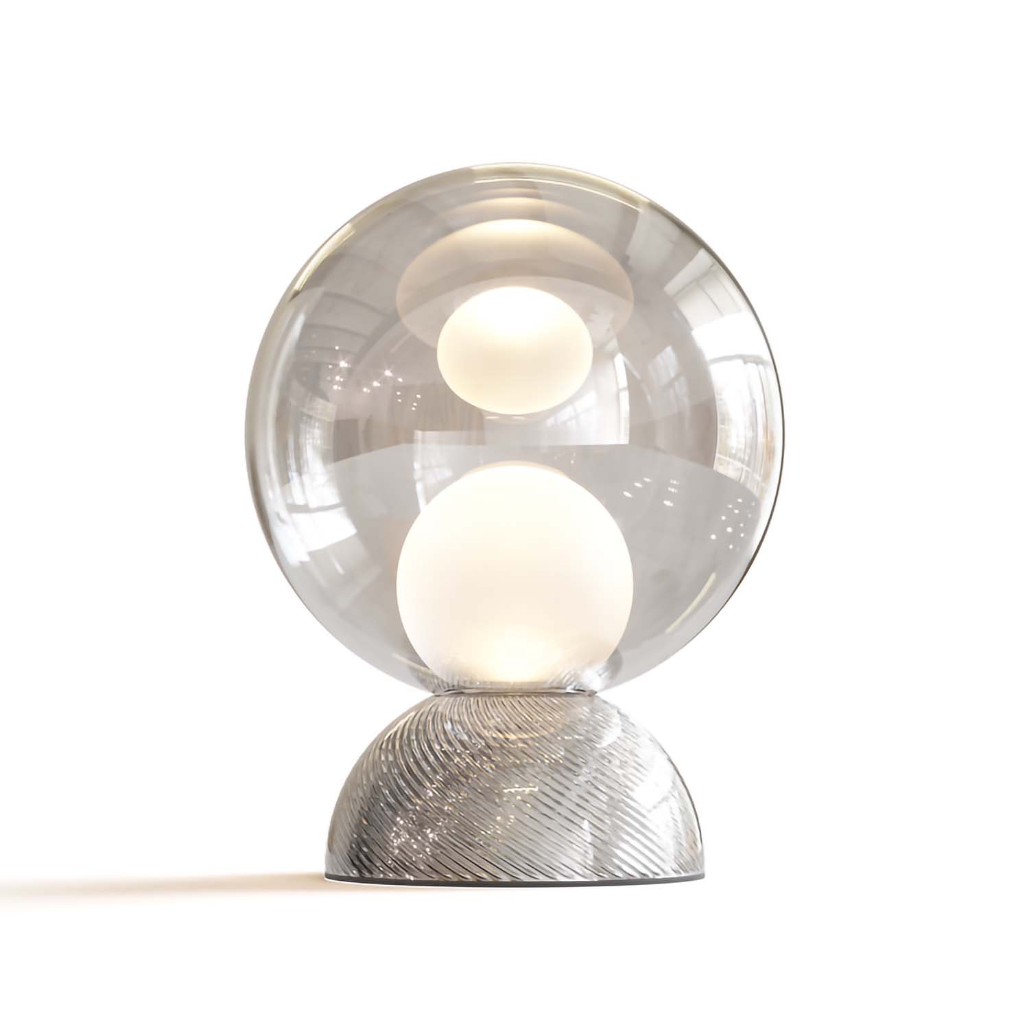 Lot De 2 Lampes De Chevet Contemporaines En Verre - À Poser, Fonctionnelles, Occasion