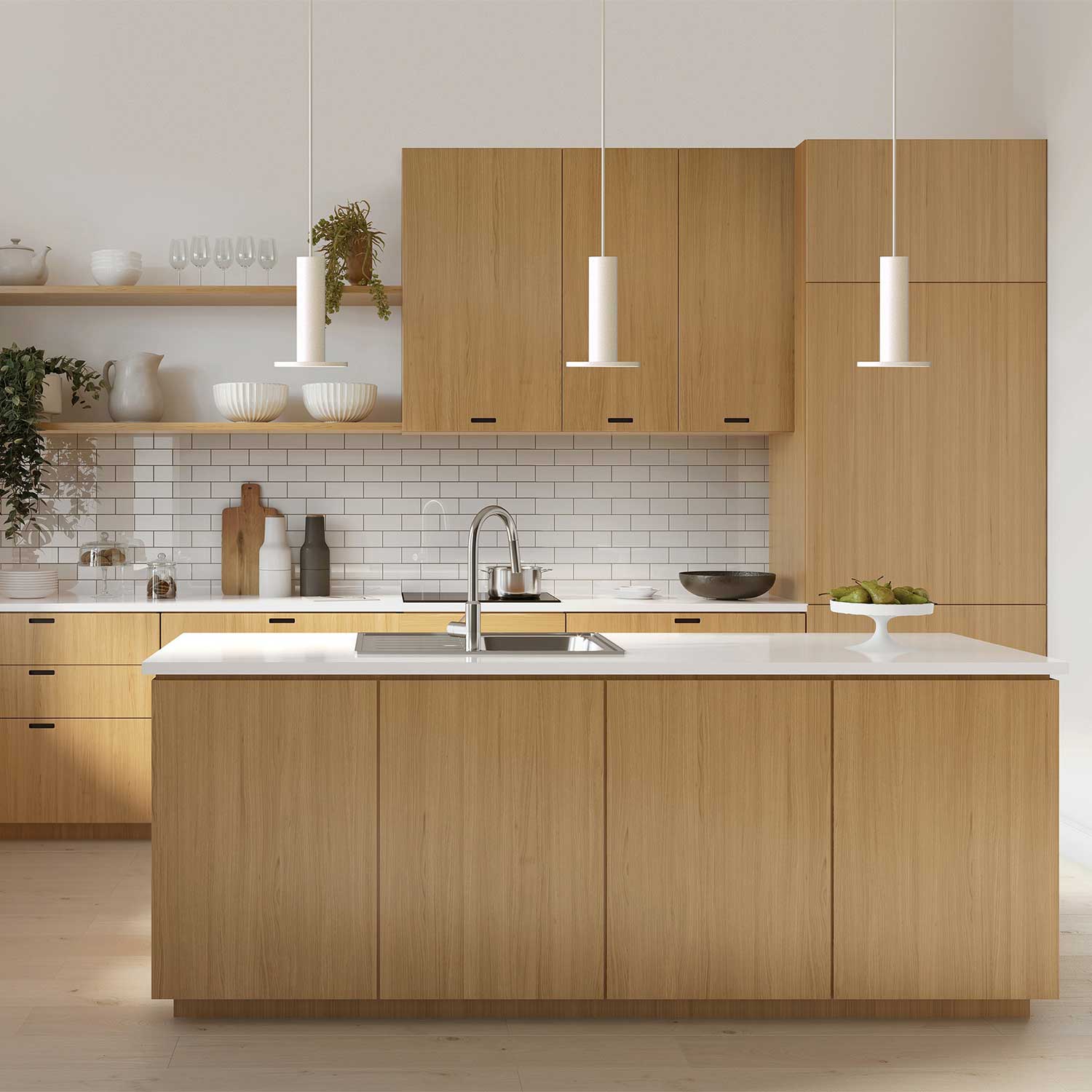 Cielo Plus - Hängeleuchte mit integrierter LED im minimalistischen Design für die Küche