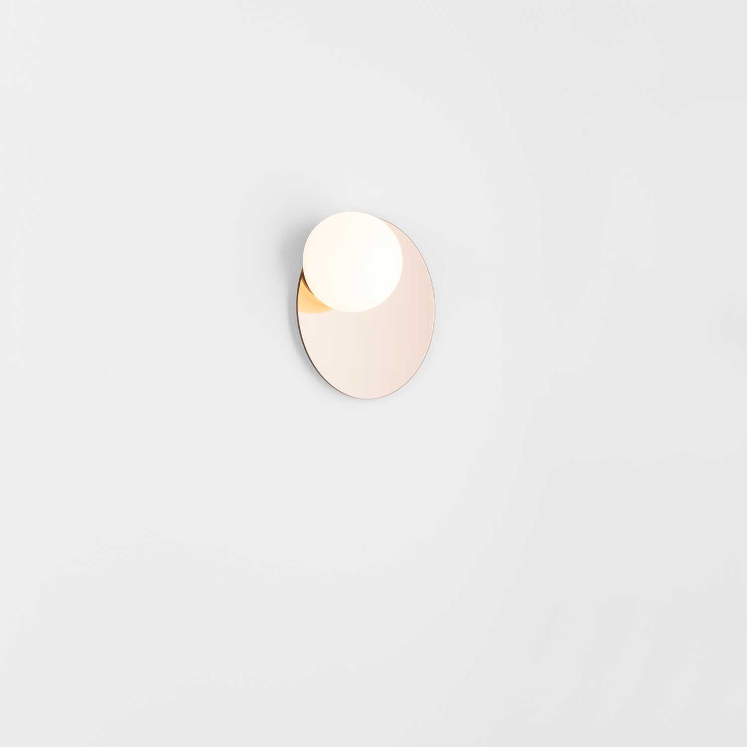 Circ - Aplique de pared redonda con espejo para baño