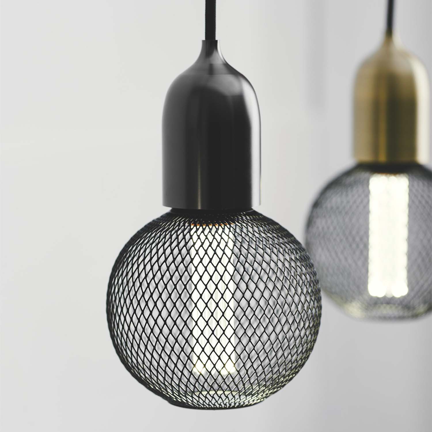 THE CLASSIC - Designer socket pendant light for decorative bulb