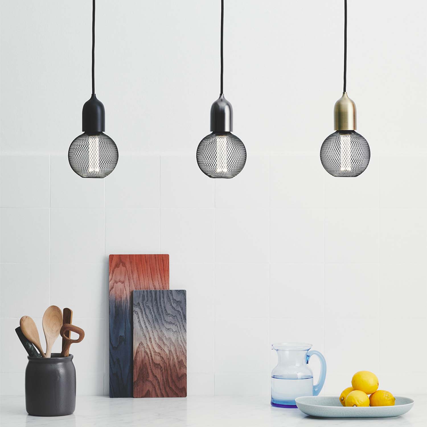 THE CLASSIC - Designer socket pendant light for decorative bulb