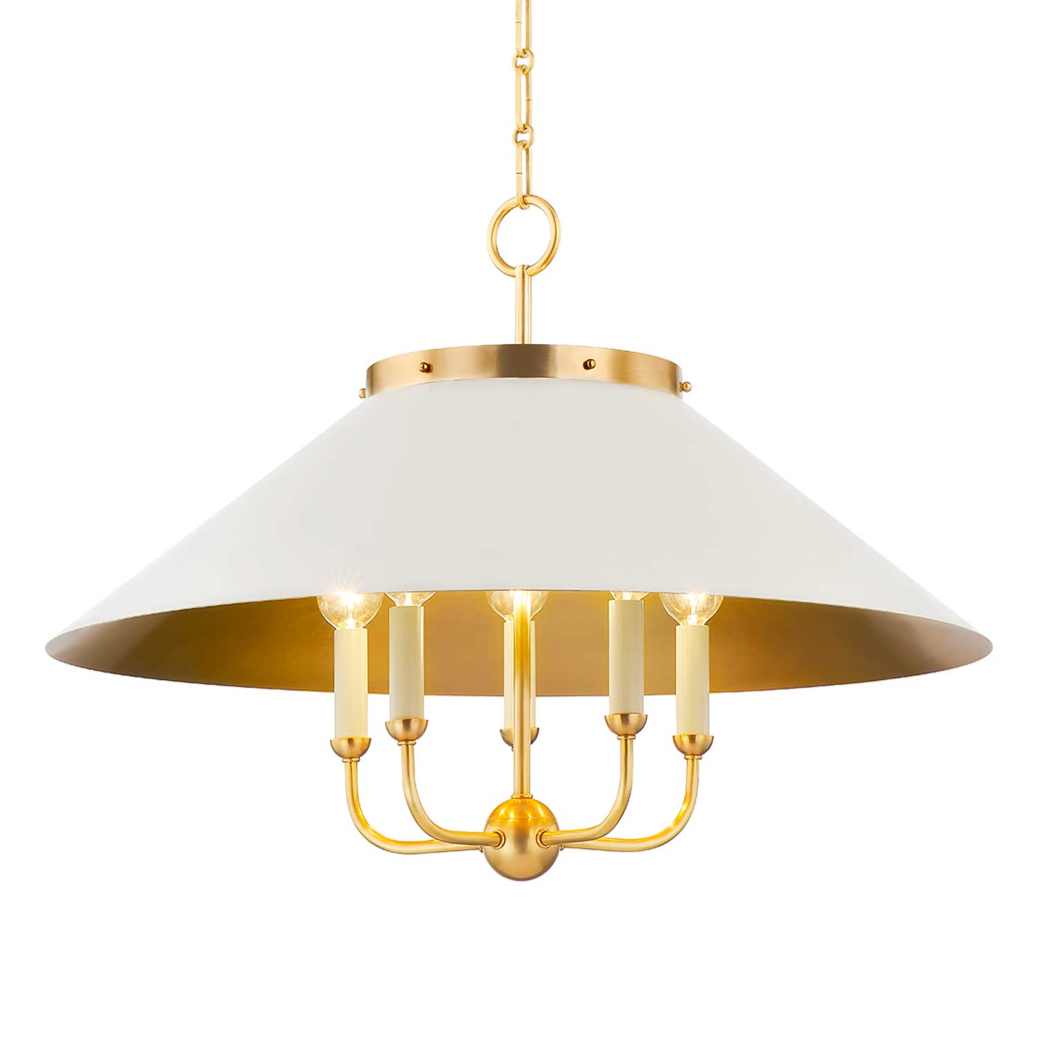 Clivedon - Lustre chandelier doré design vintage pour cuisine