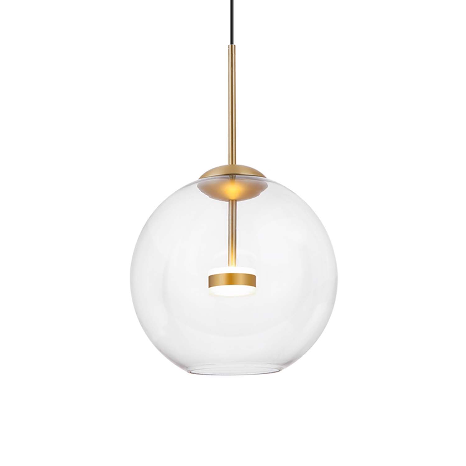COMETA - Suspension globe en verre LED intégrée