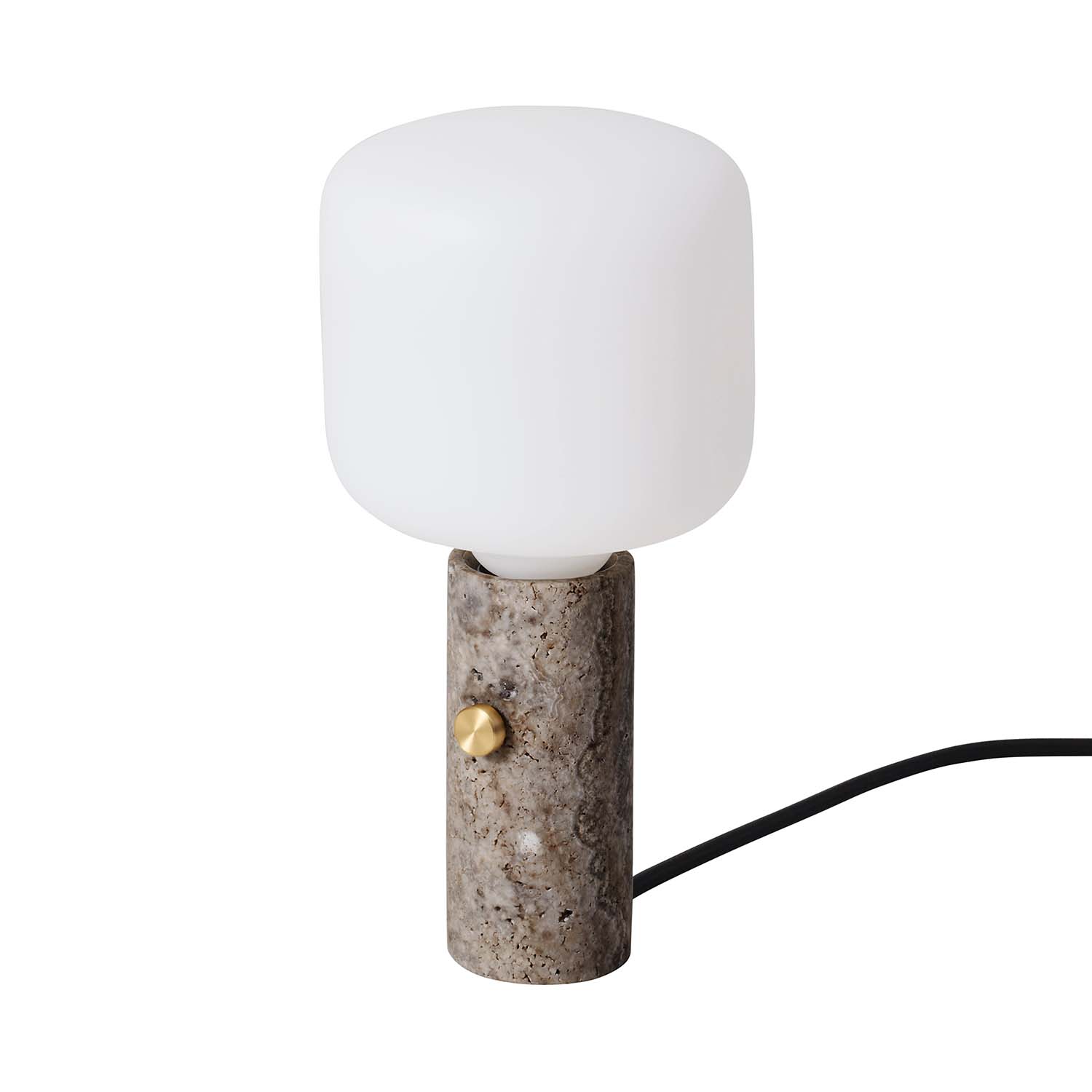 CORE - Lampe à poser en travertin naturel design