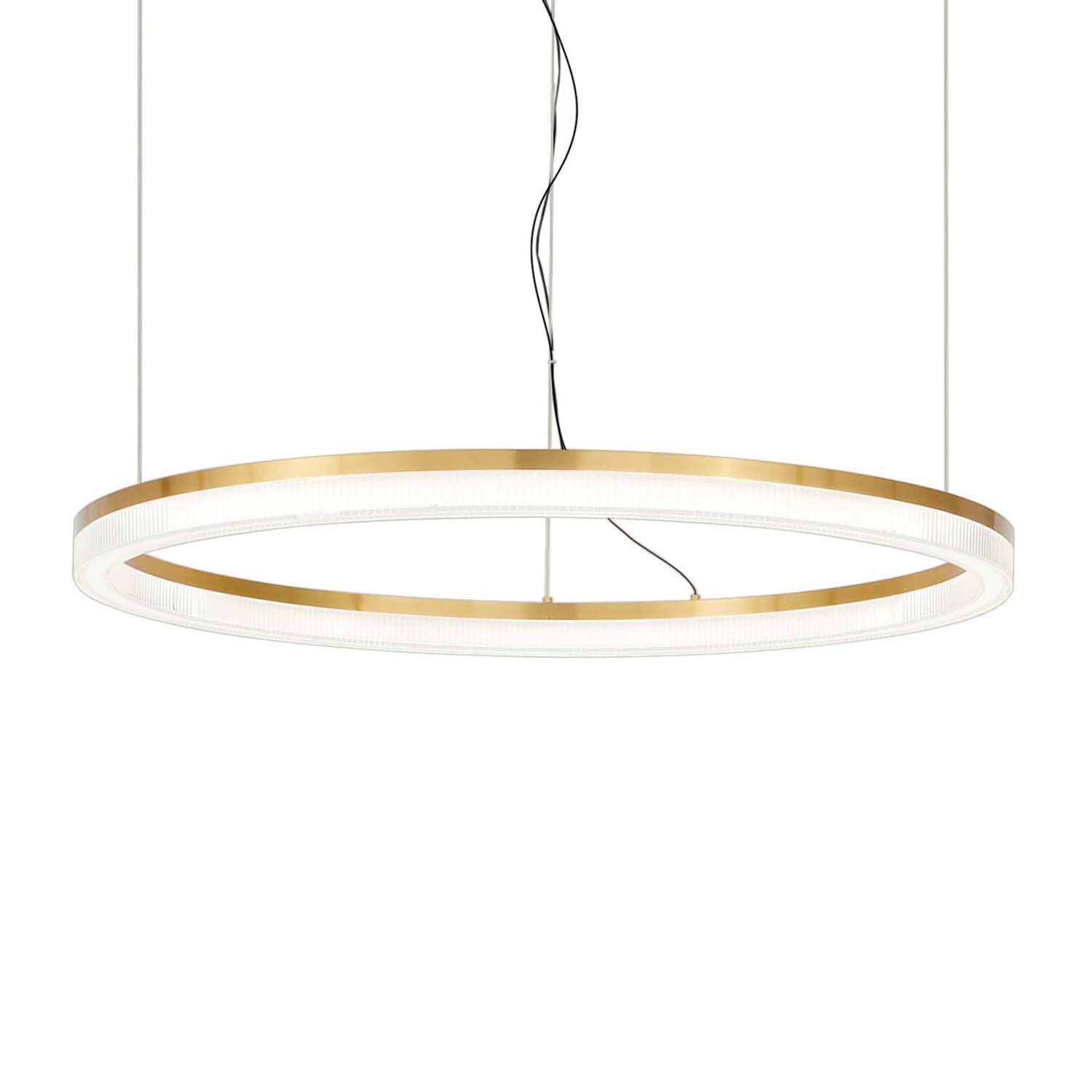 CROWN - Luxurious and chic golden ring pendant light
