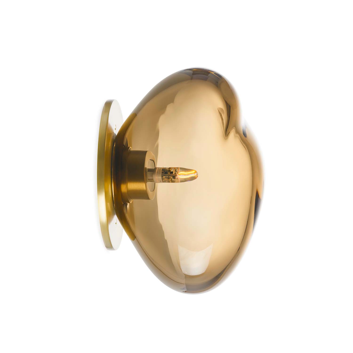 CRYSTAL STONE - Applique da parete in vetro, forma organica